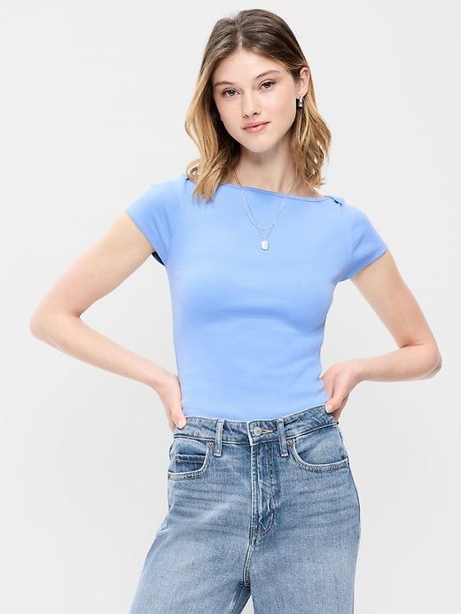 snug boatneck t-shirt