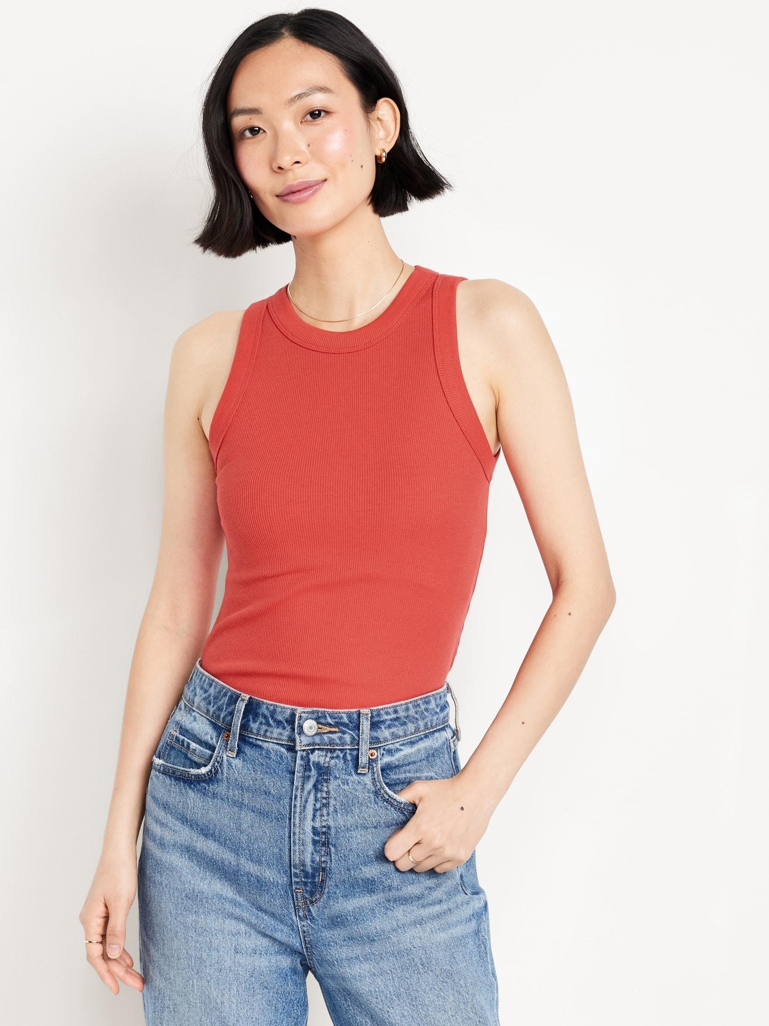 snug crop tank top