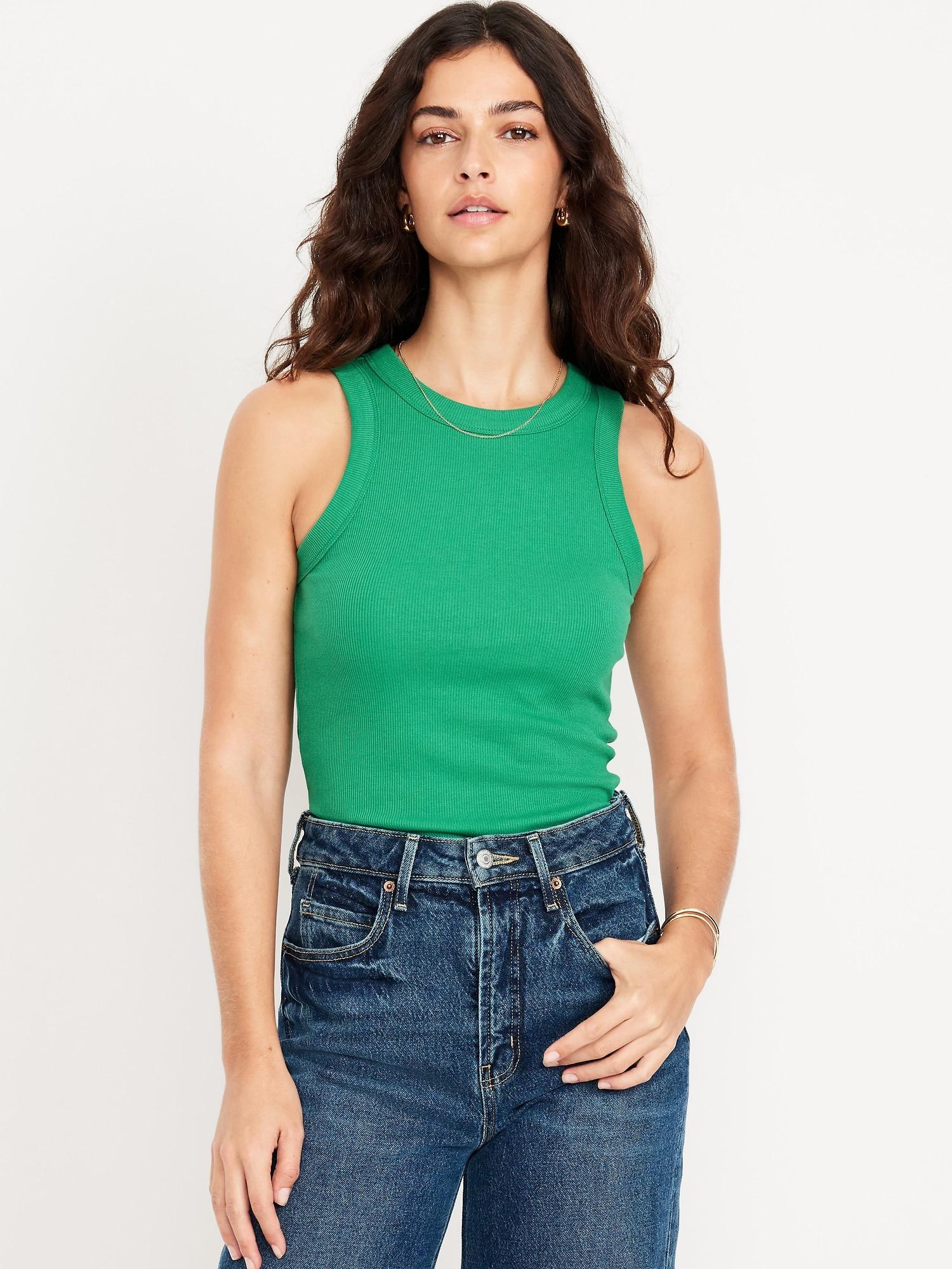 snug crop tank top