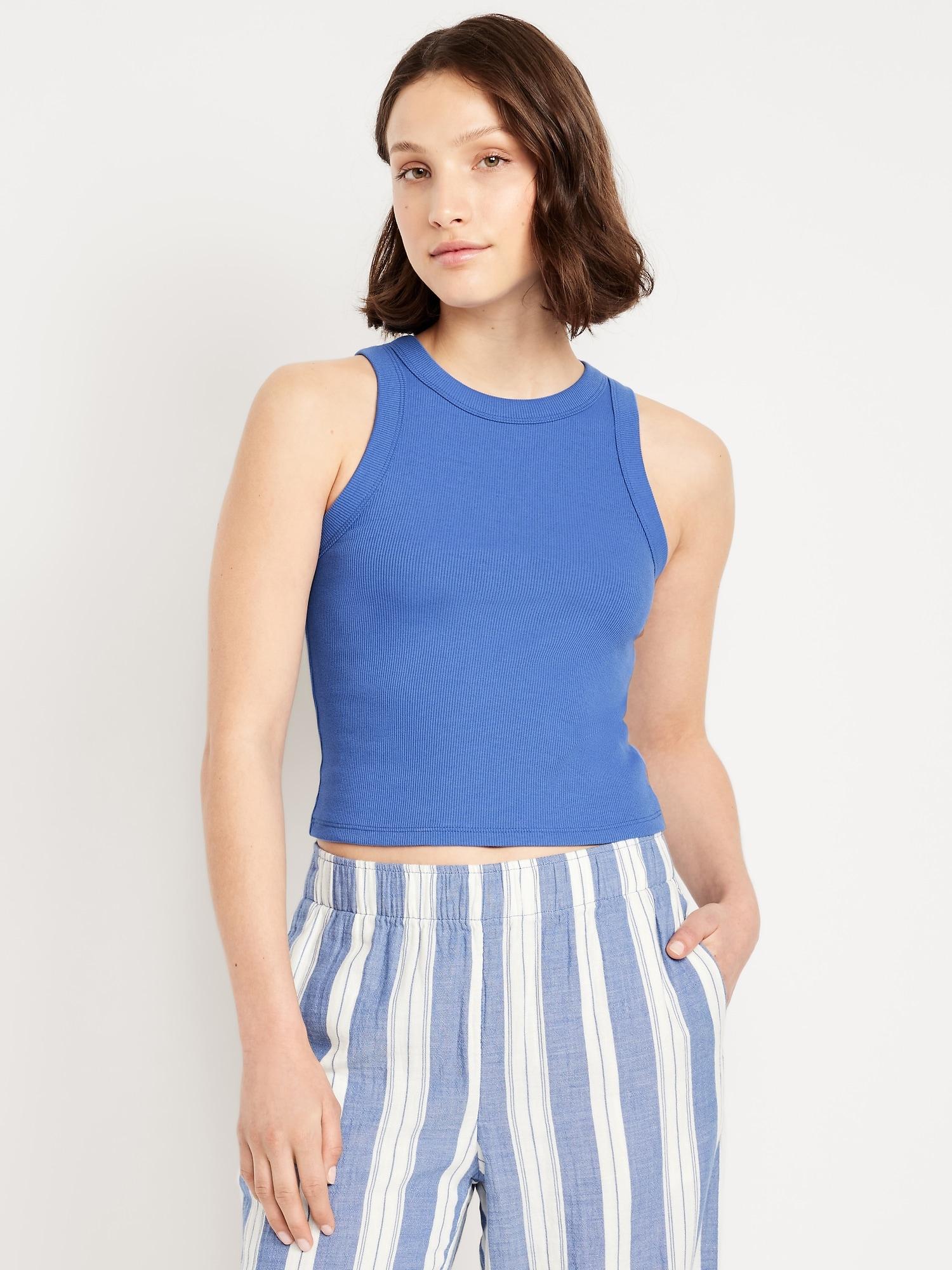snug crop tank top