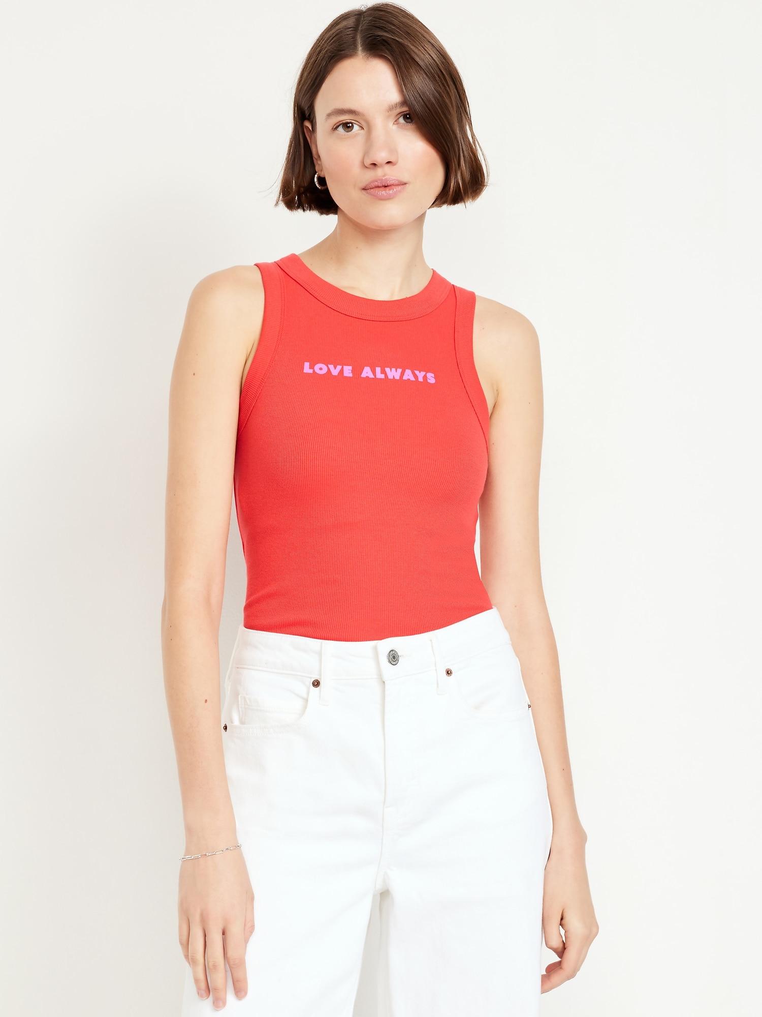 snug graphic tank top