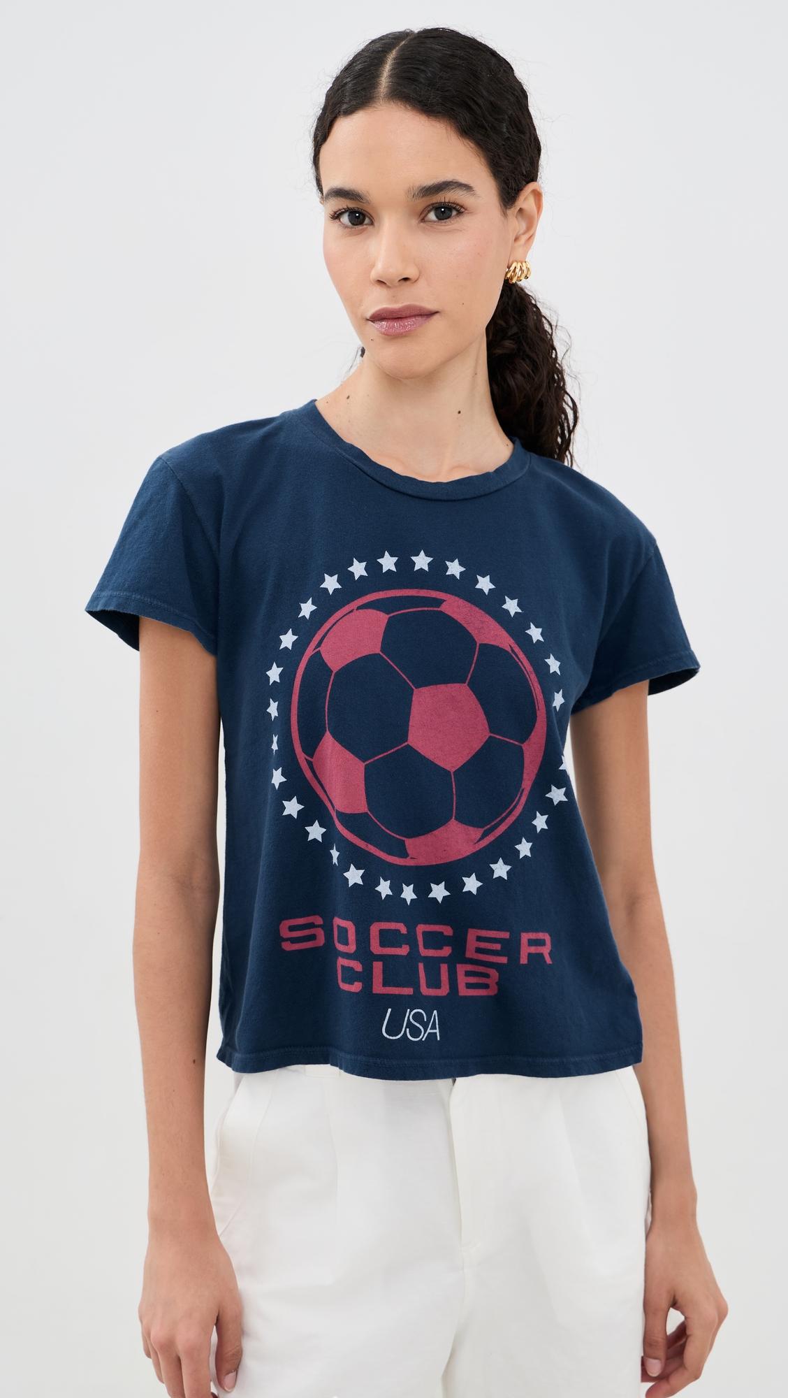 soccer club usa fitted tee
