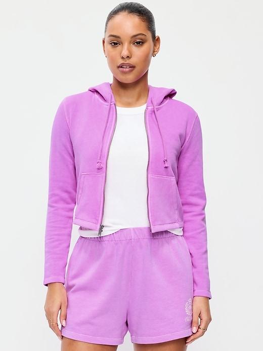 socomfy cropped zip hoodie sweatshirt