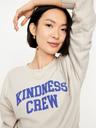 socomfy graphic drop-shoulder crew-neck sweatshirt