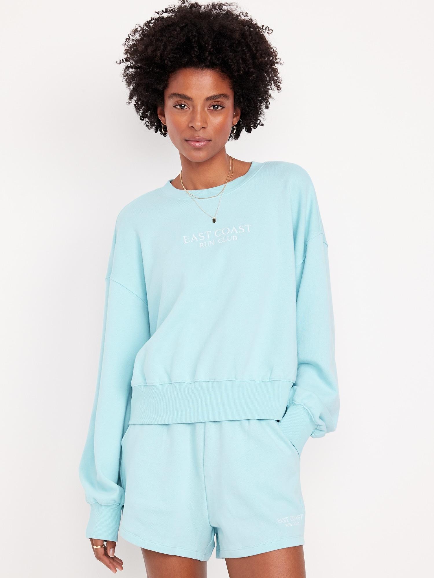 socomfy graphic drop-shoulder crew-neck sweatshirt