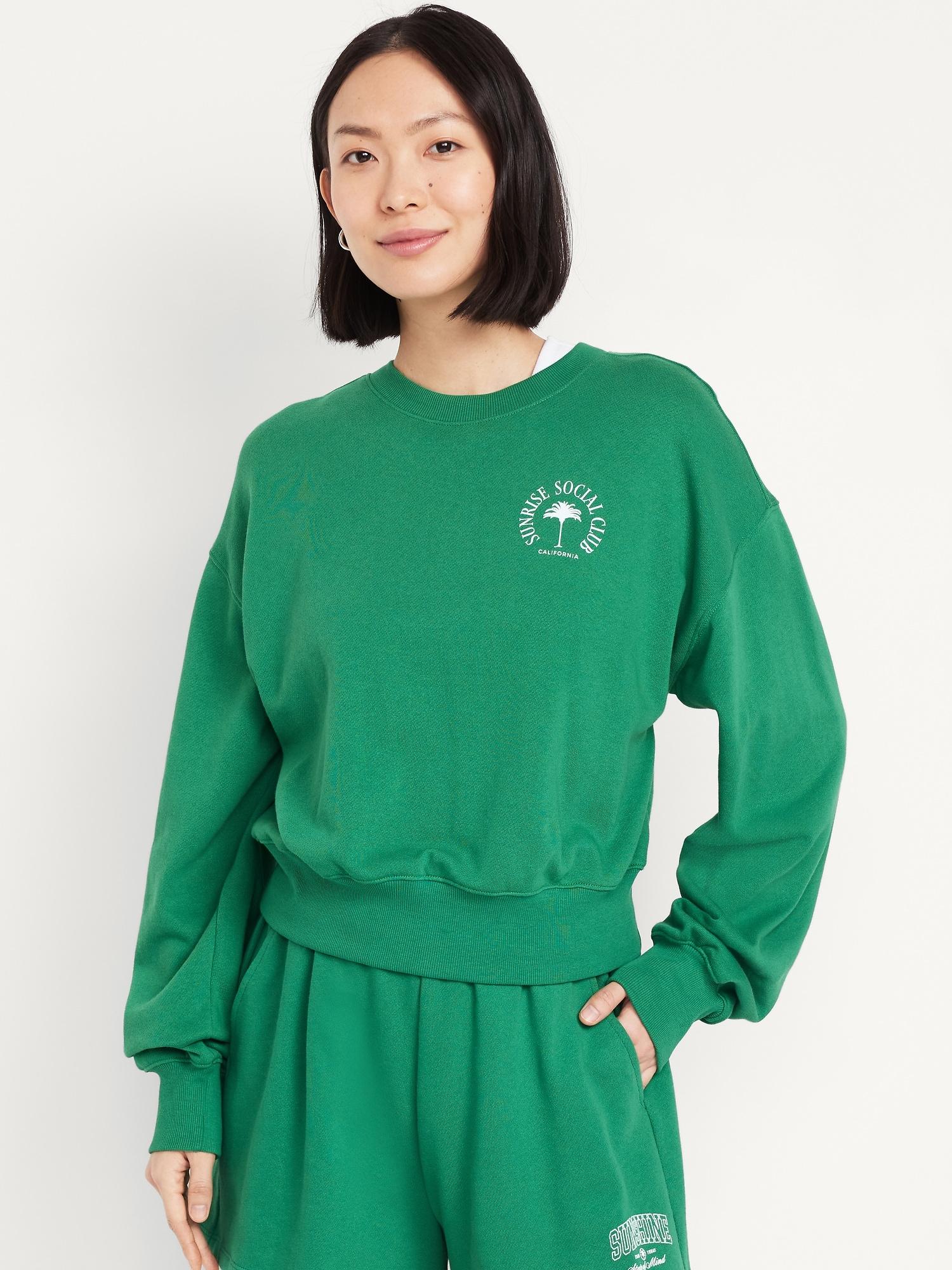 socomfy graphic drop-shoulder crew-neck sweatshirt