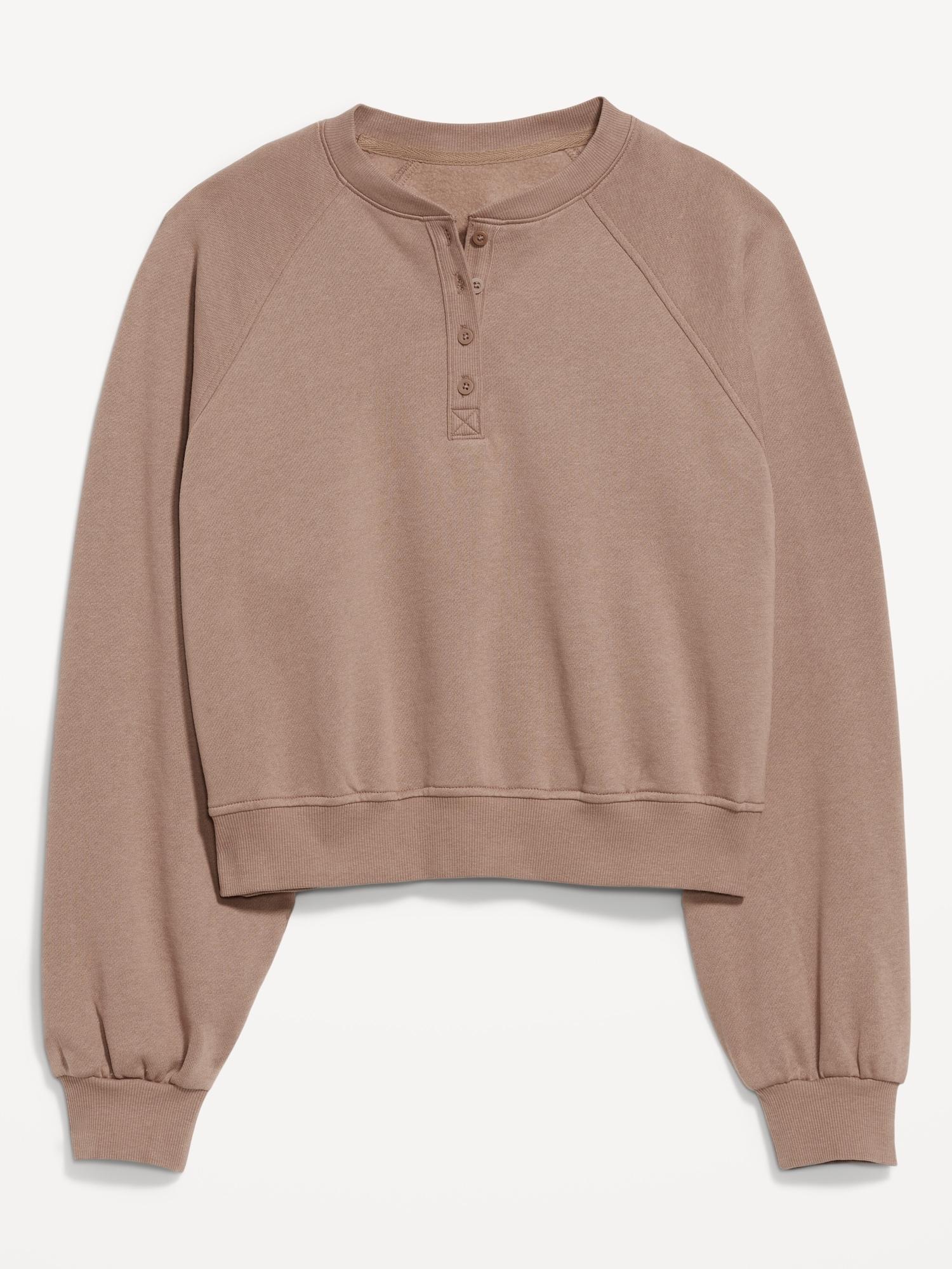 socomfy oversized button-front sweatshirt