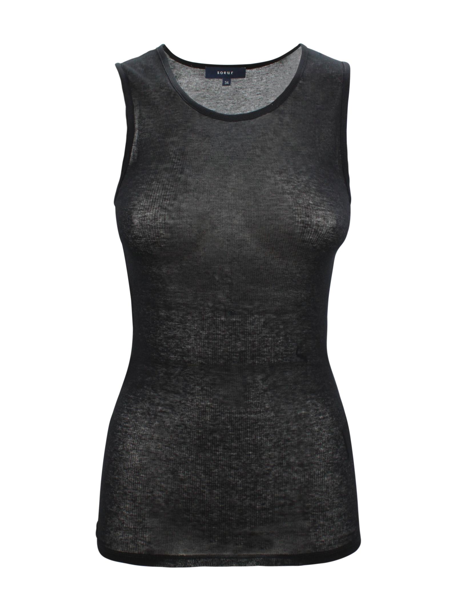 soeur t-shirts and polos black cotton - women