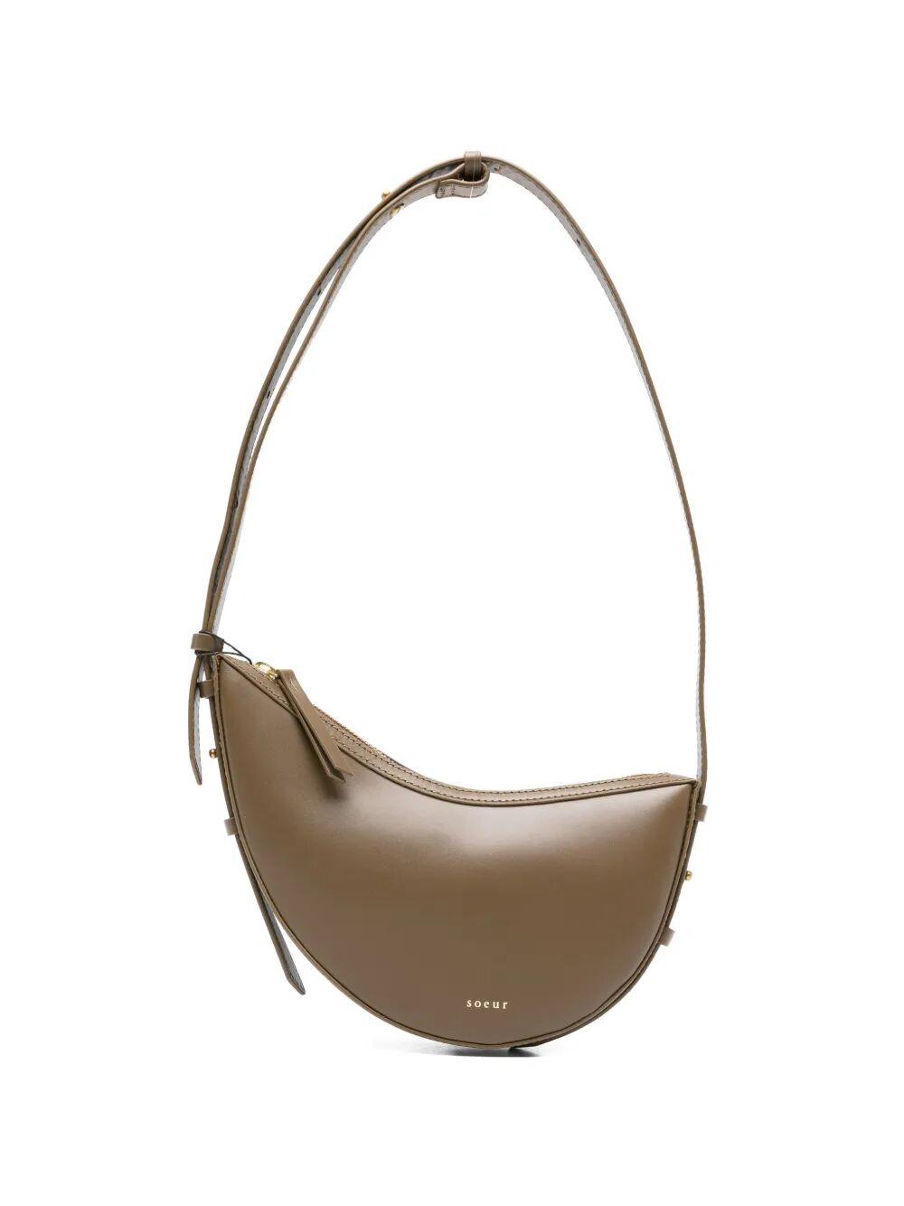 soeur wino mini brown calf leather bag - women