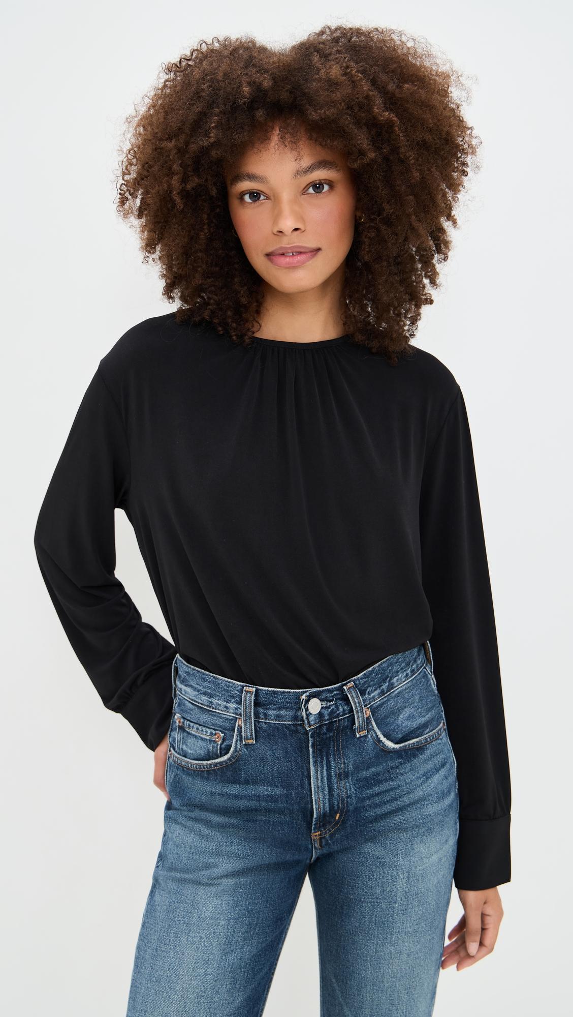 soft gathered blouse