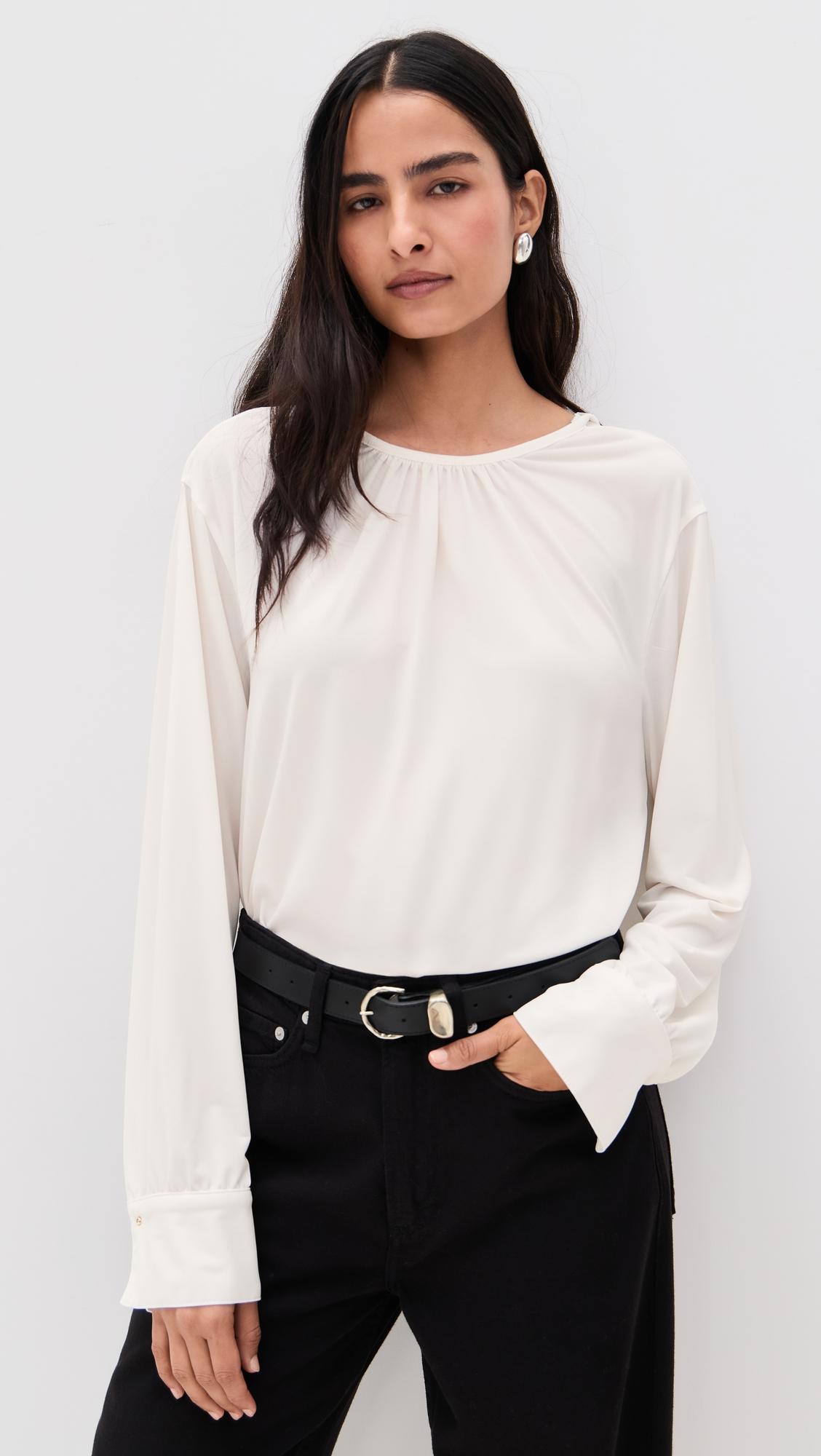 soft gathered blouse