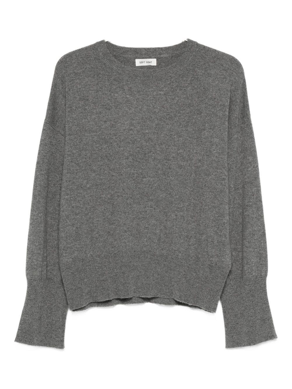 soft goat sweater gray