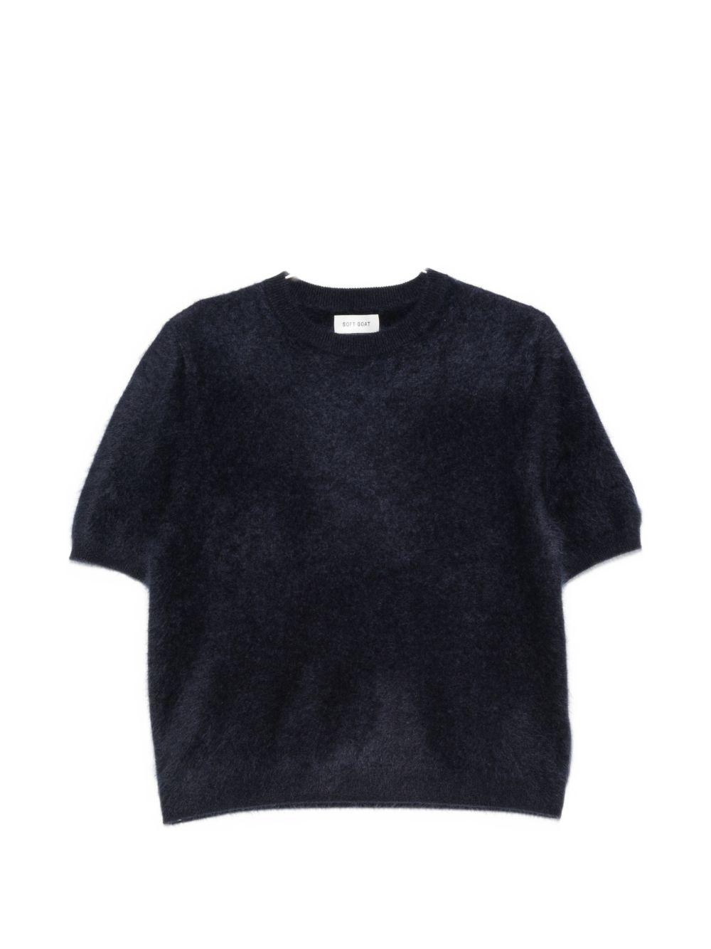 soft goat t-shirts and polos blue - women