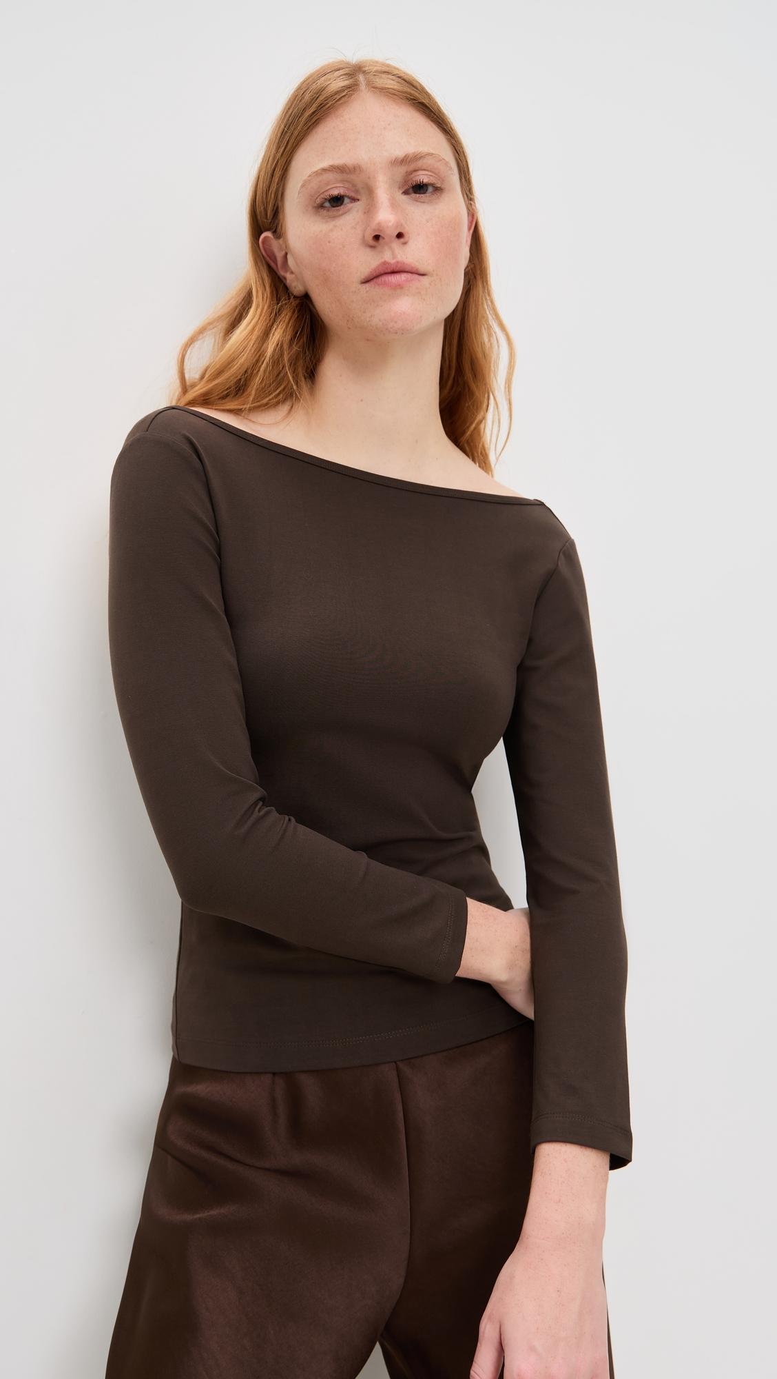 soft jersey ballerina top