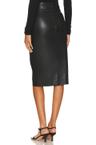 soft leather pencil skirt