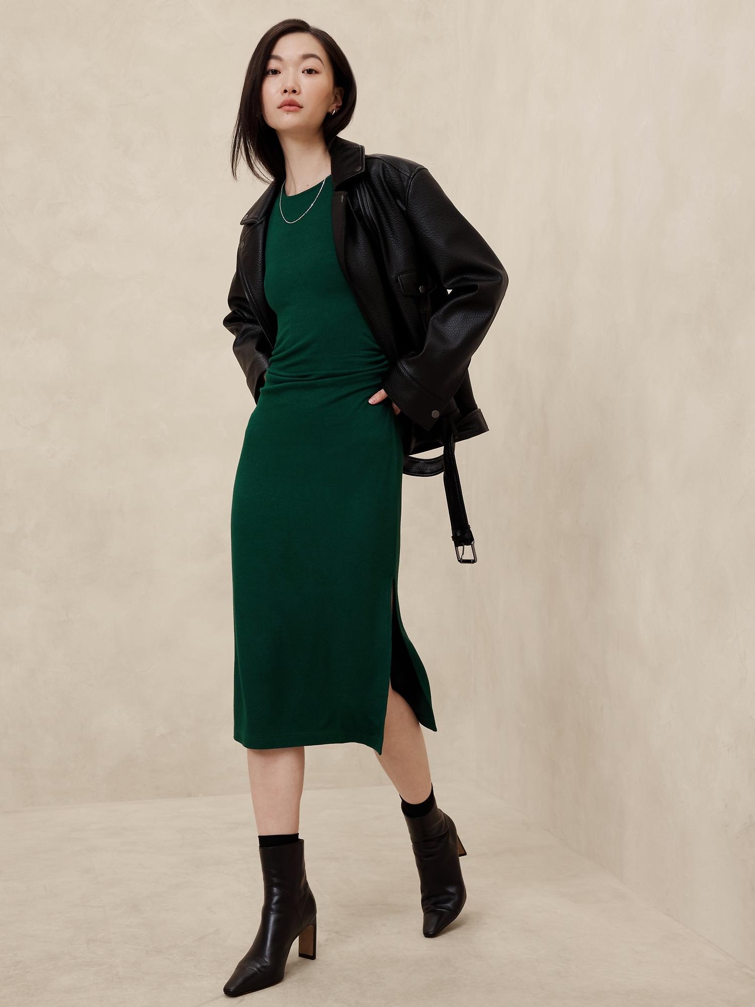 soft luxe midi dress