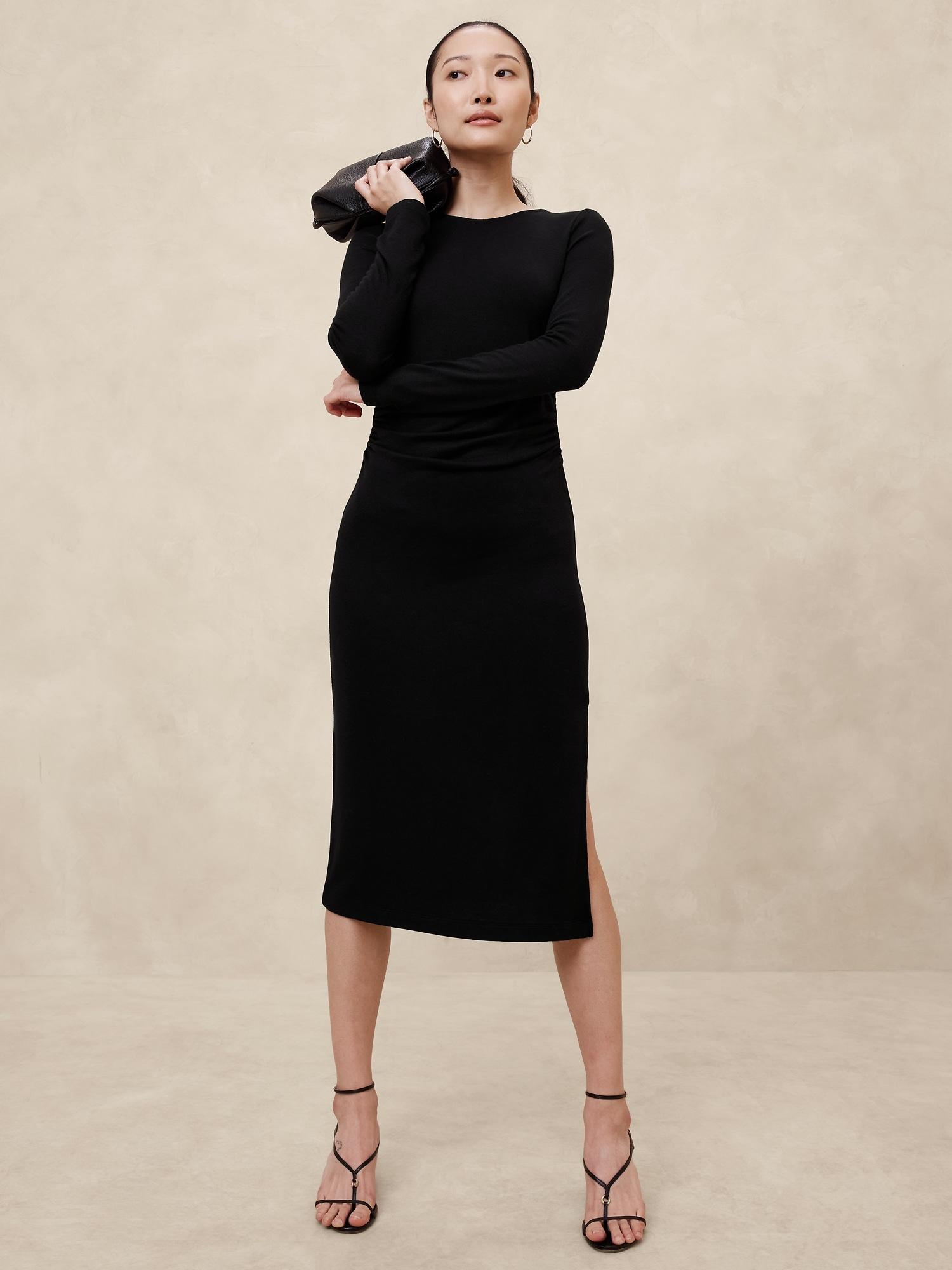 soft luxe midi dress