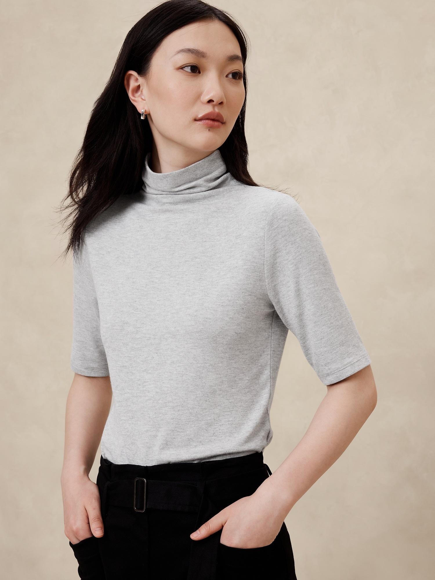 soft luxe turtleneck top