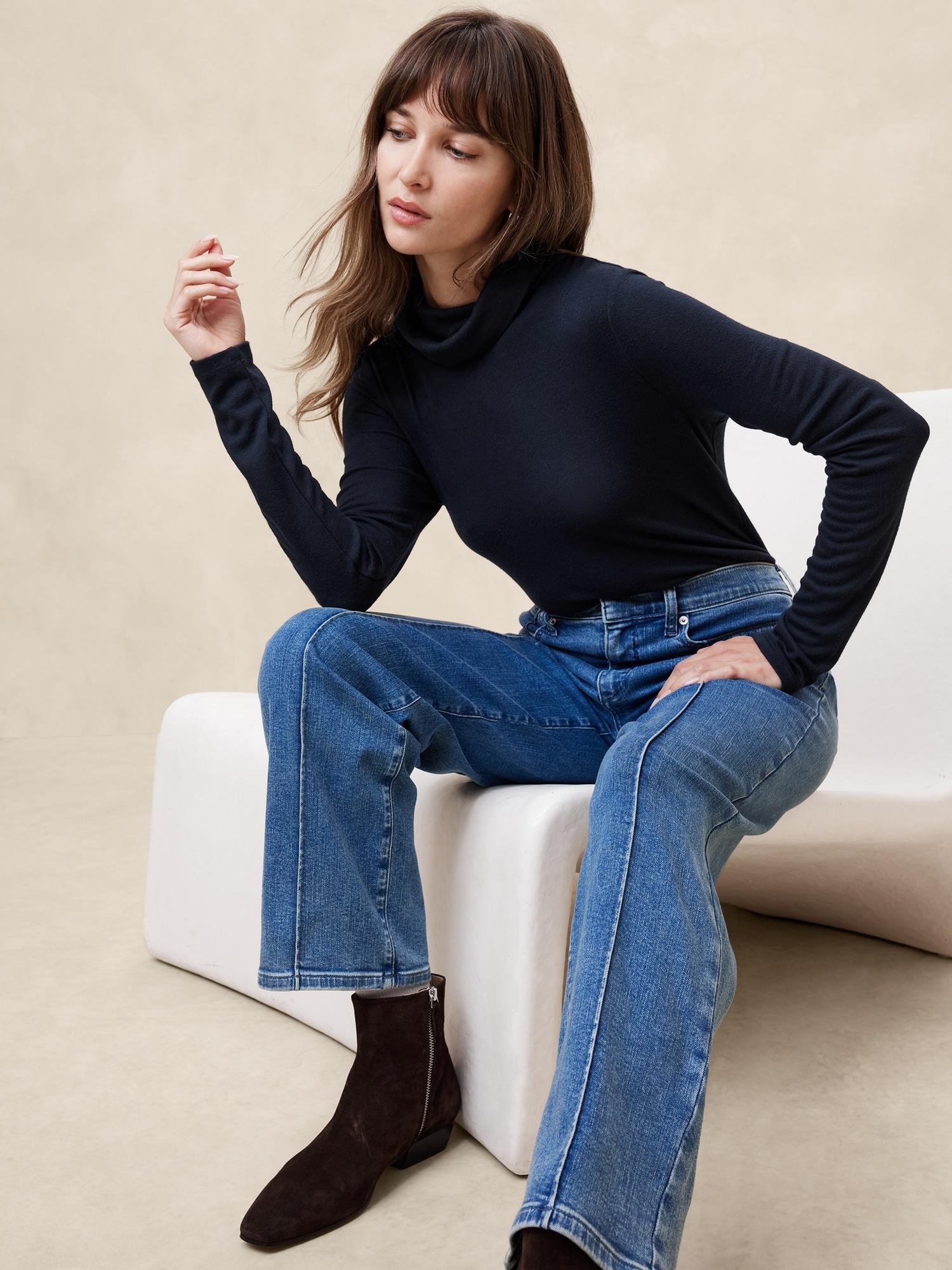 soft luxe turtleneck top