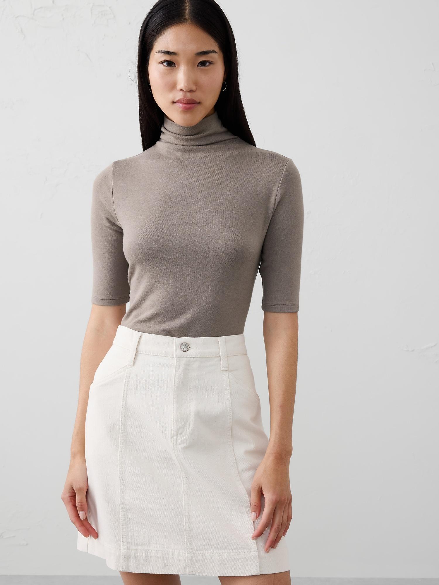 soft luxe turtleneck top