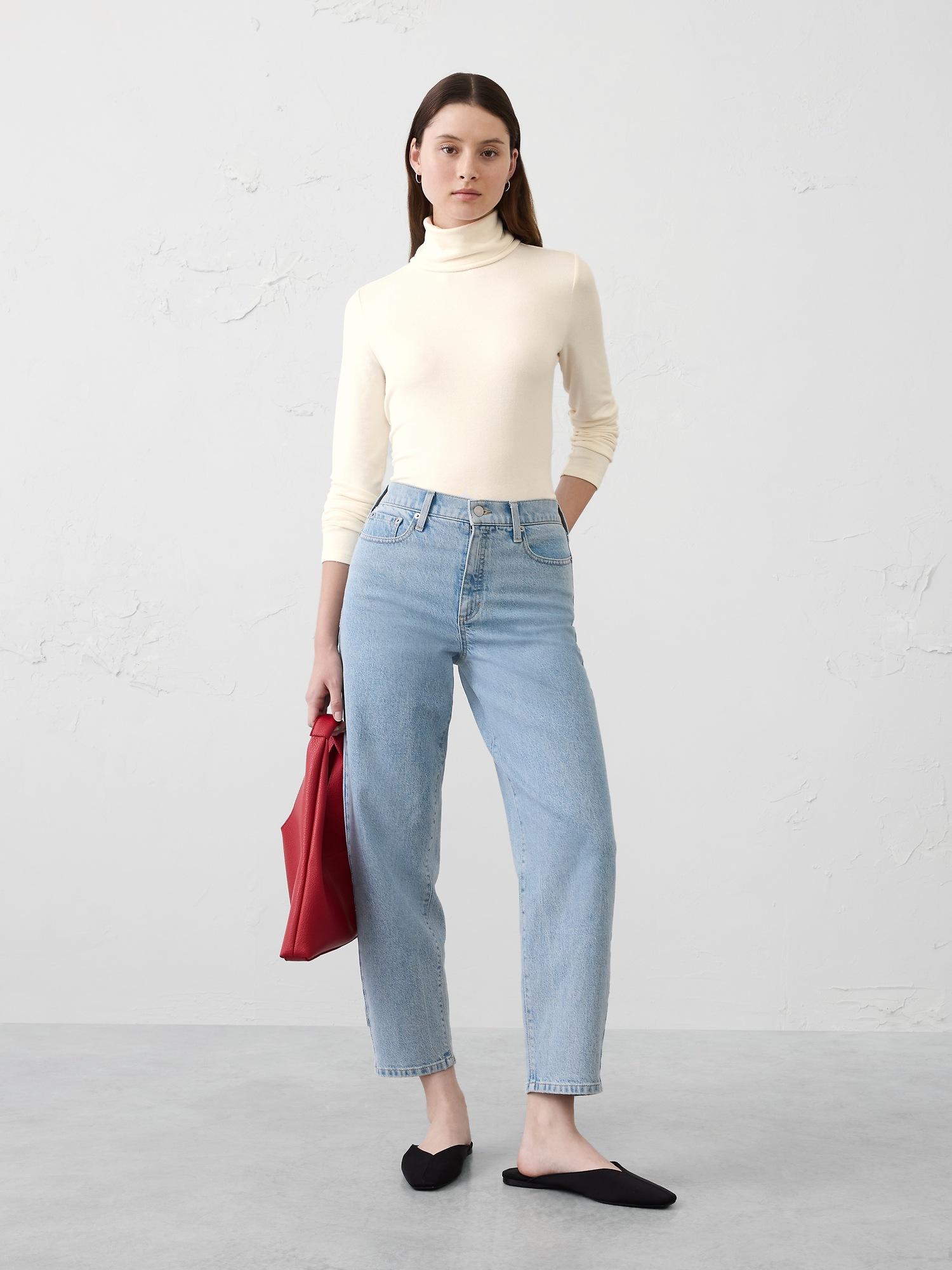 soft luxe turtleneck top