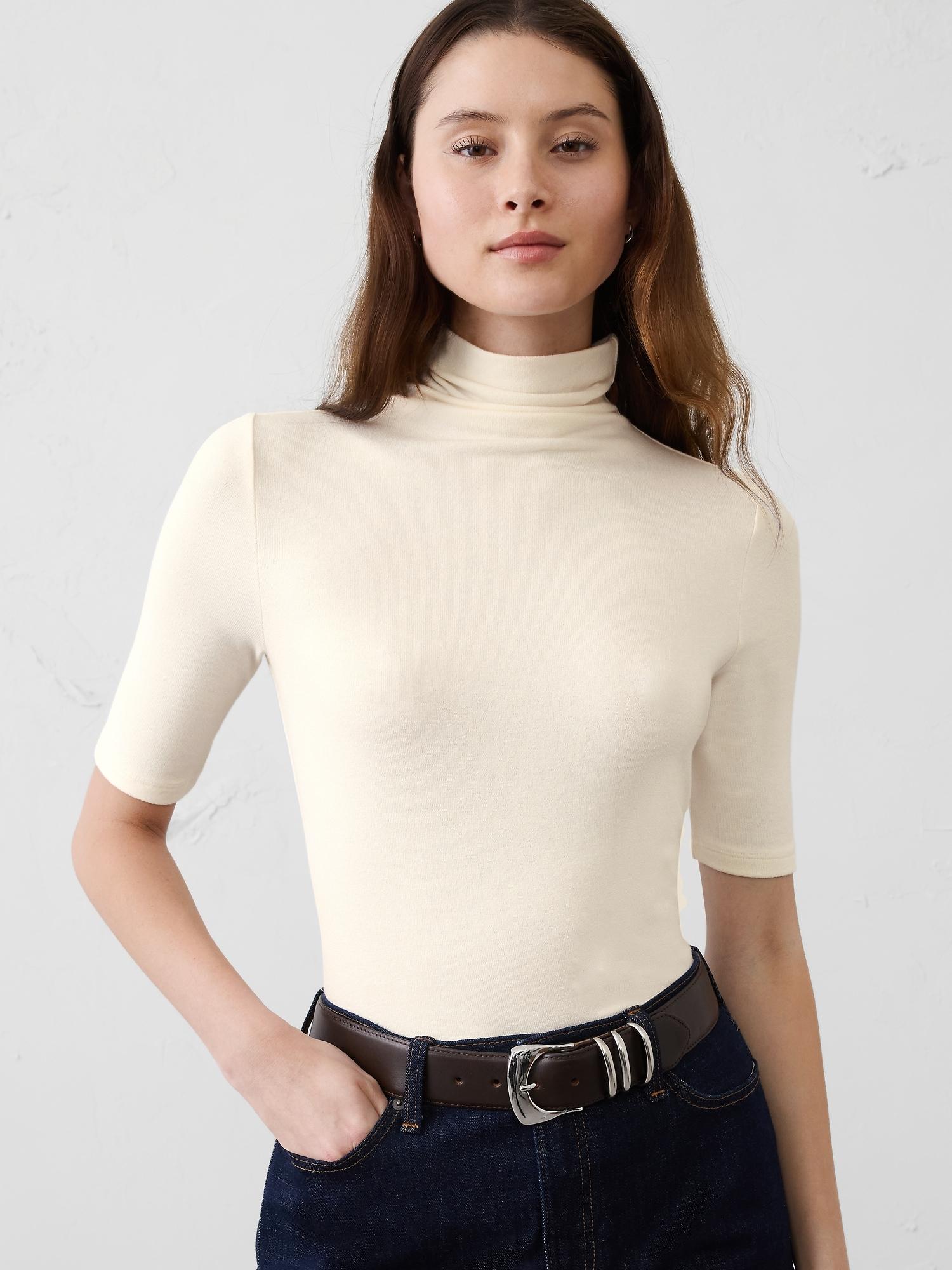 soft luxe turtleneck top