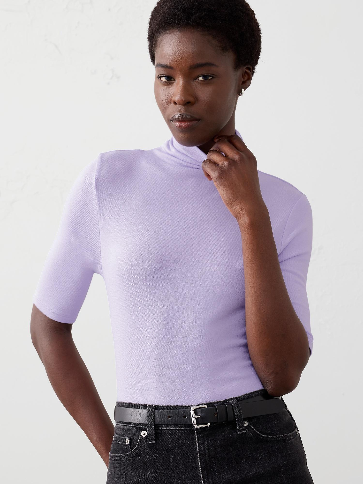 soft luxe turtleneck top