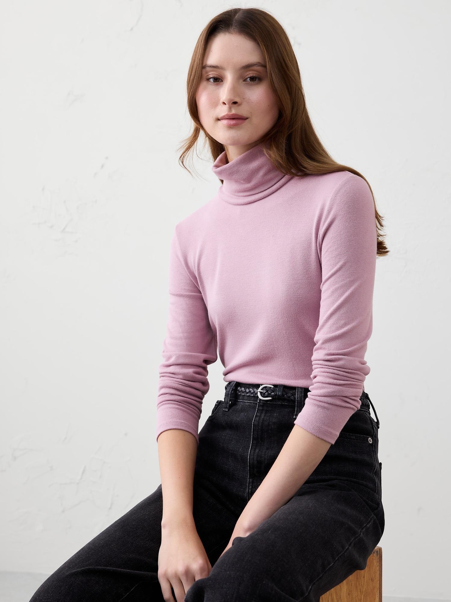 soft luxe turtleneck top