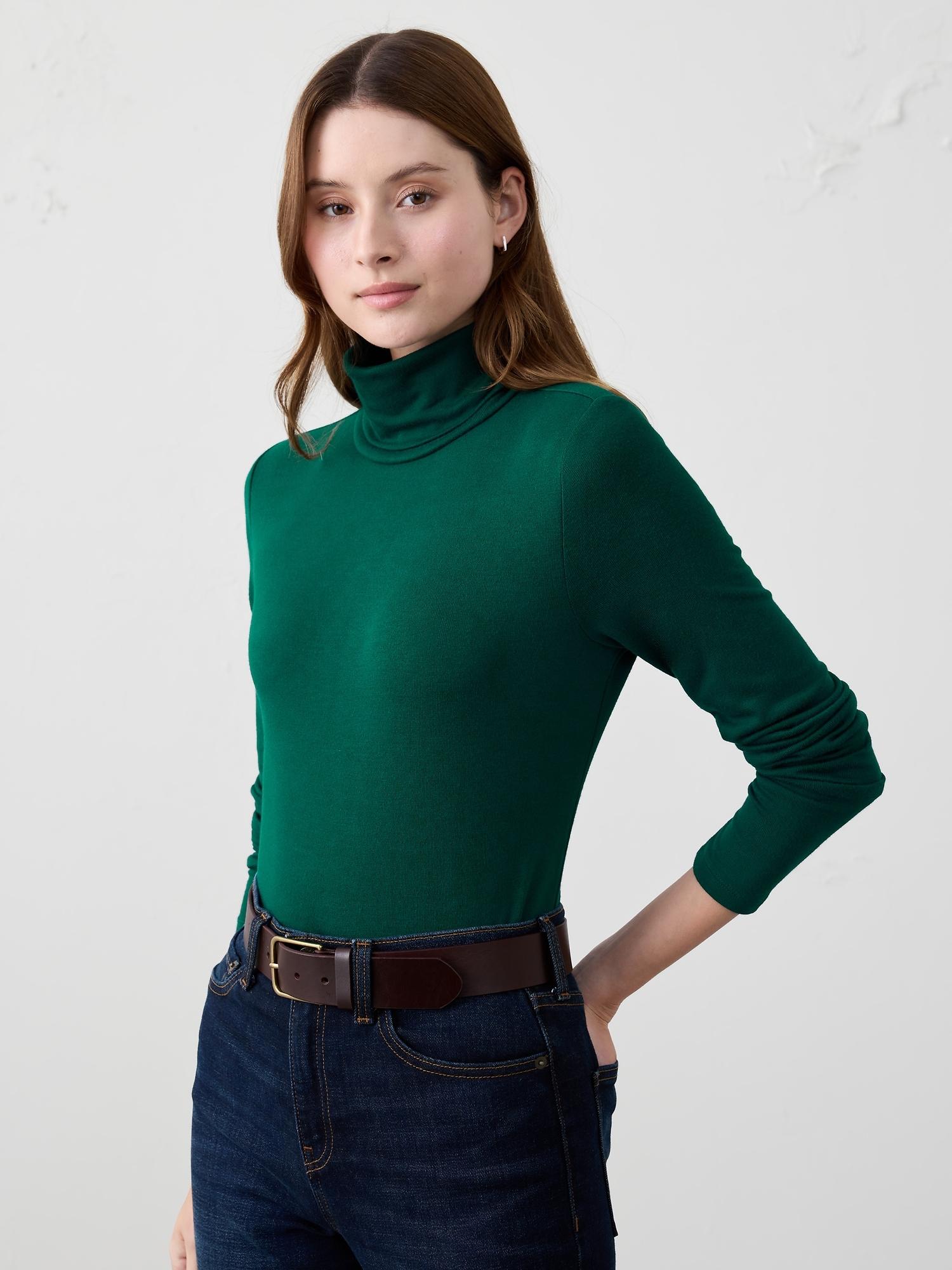 soft luxe turtleneck top