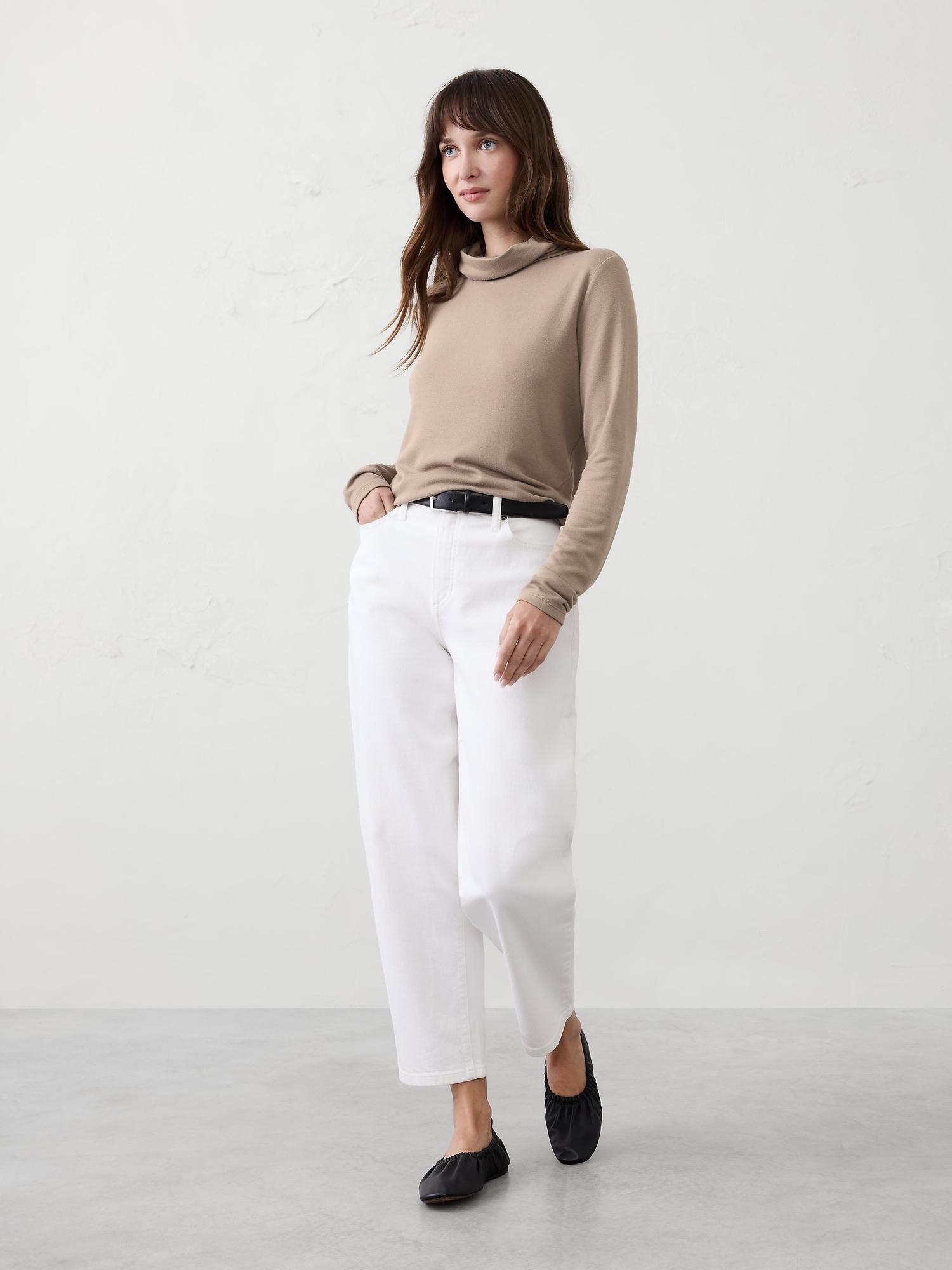 soft luxe turtleneck top