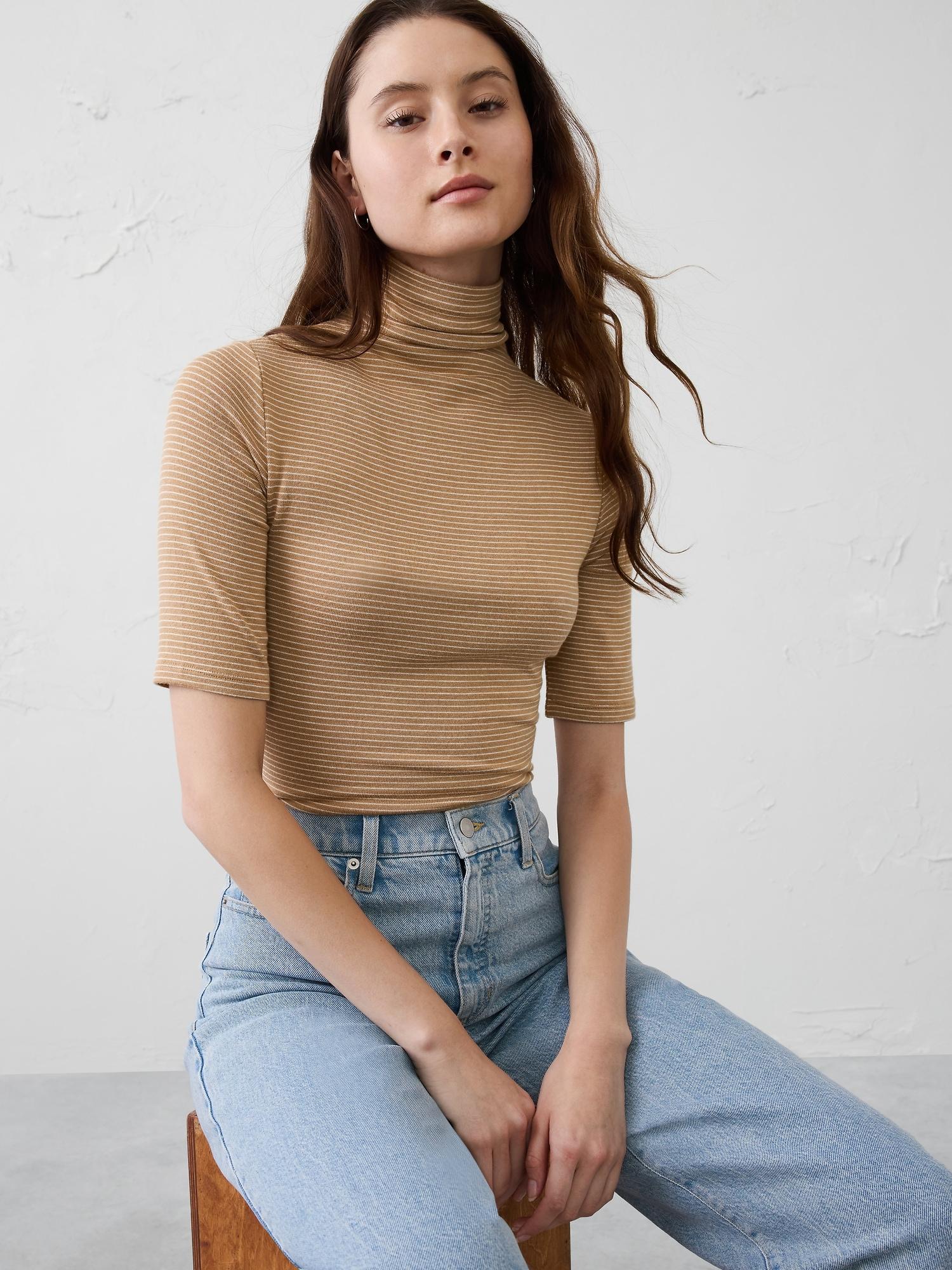 soft luxe turtleneck top