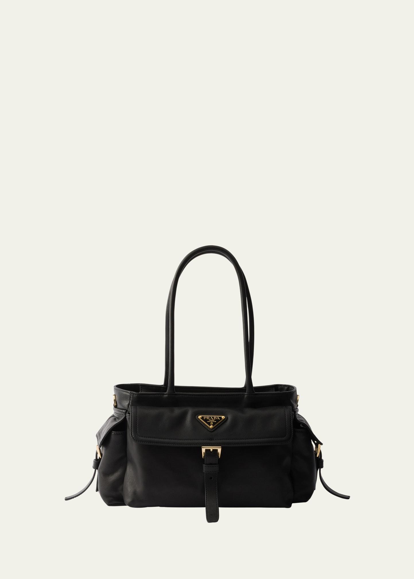 soft nappa leather shoulder bag