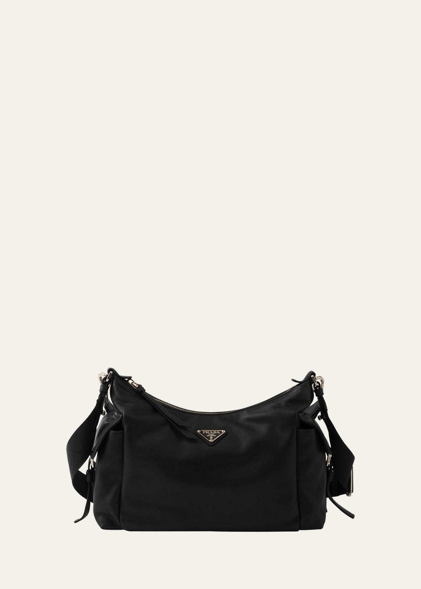 soft nappa leather shoulder bag