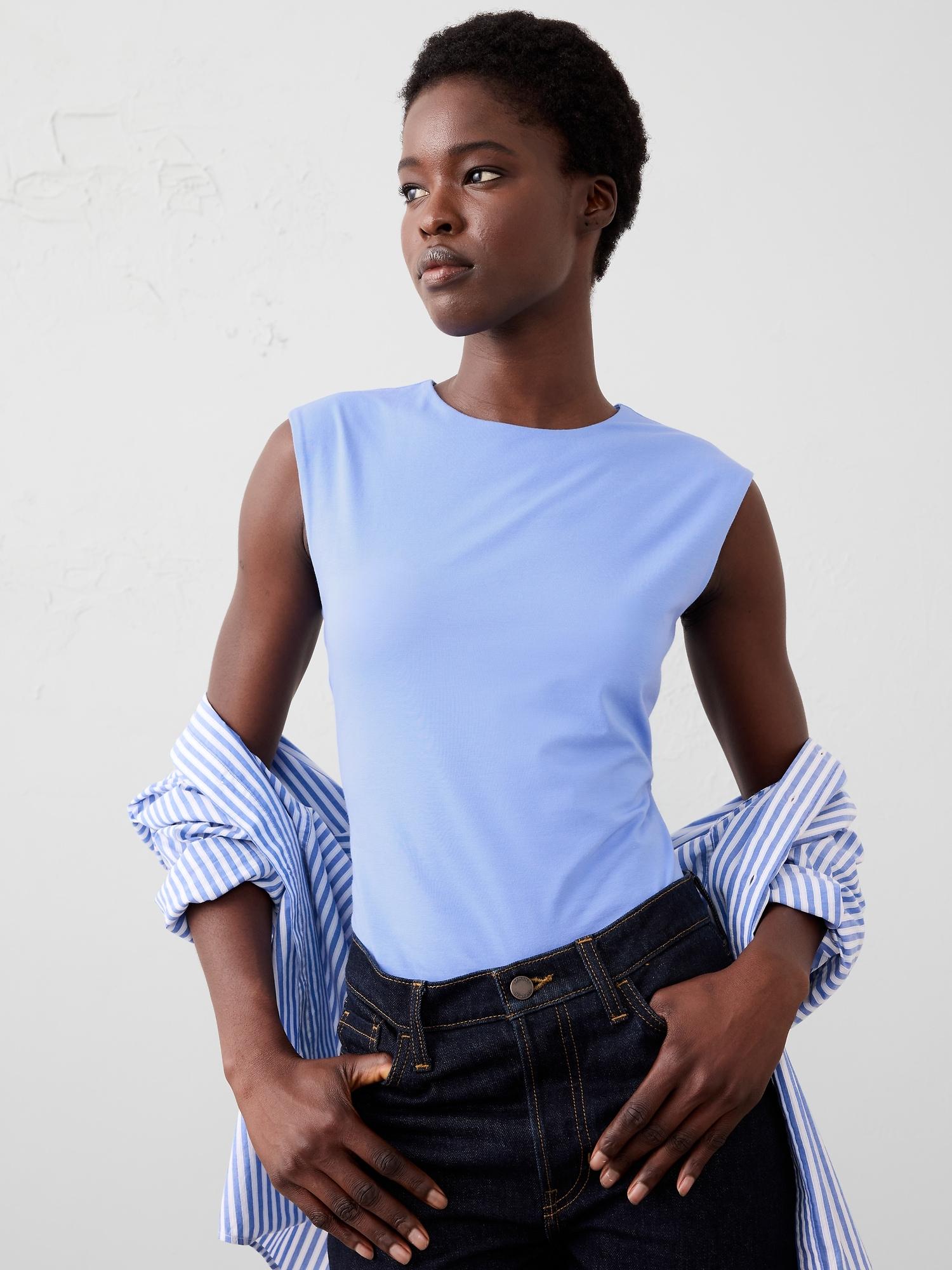 soft stretch crew-neck t-shirt
