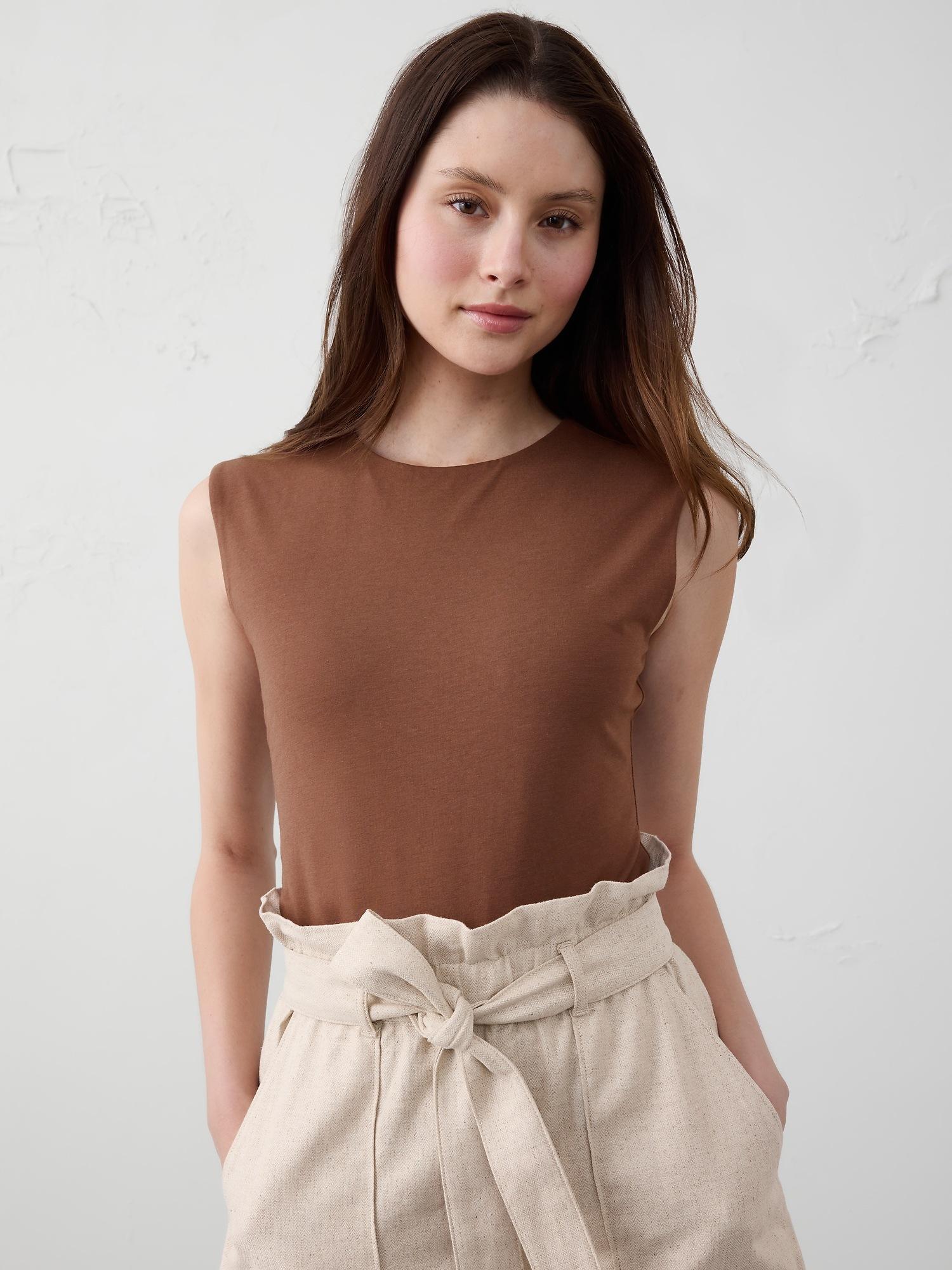 soft stretch crew-neck t-shirt