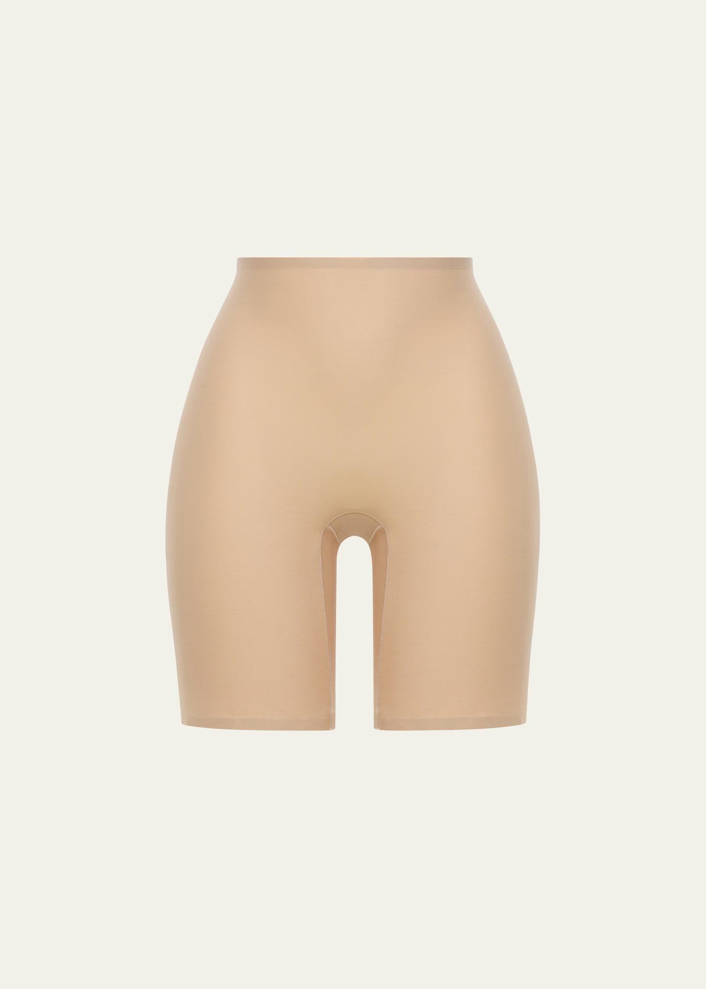 soft stretch high-rise mid-thigh shaping shorts