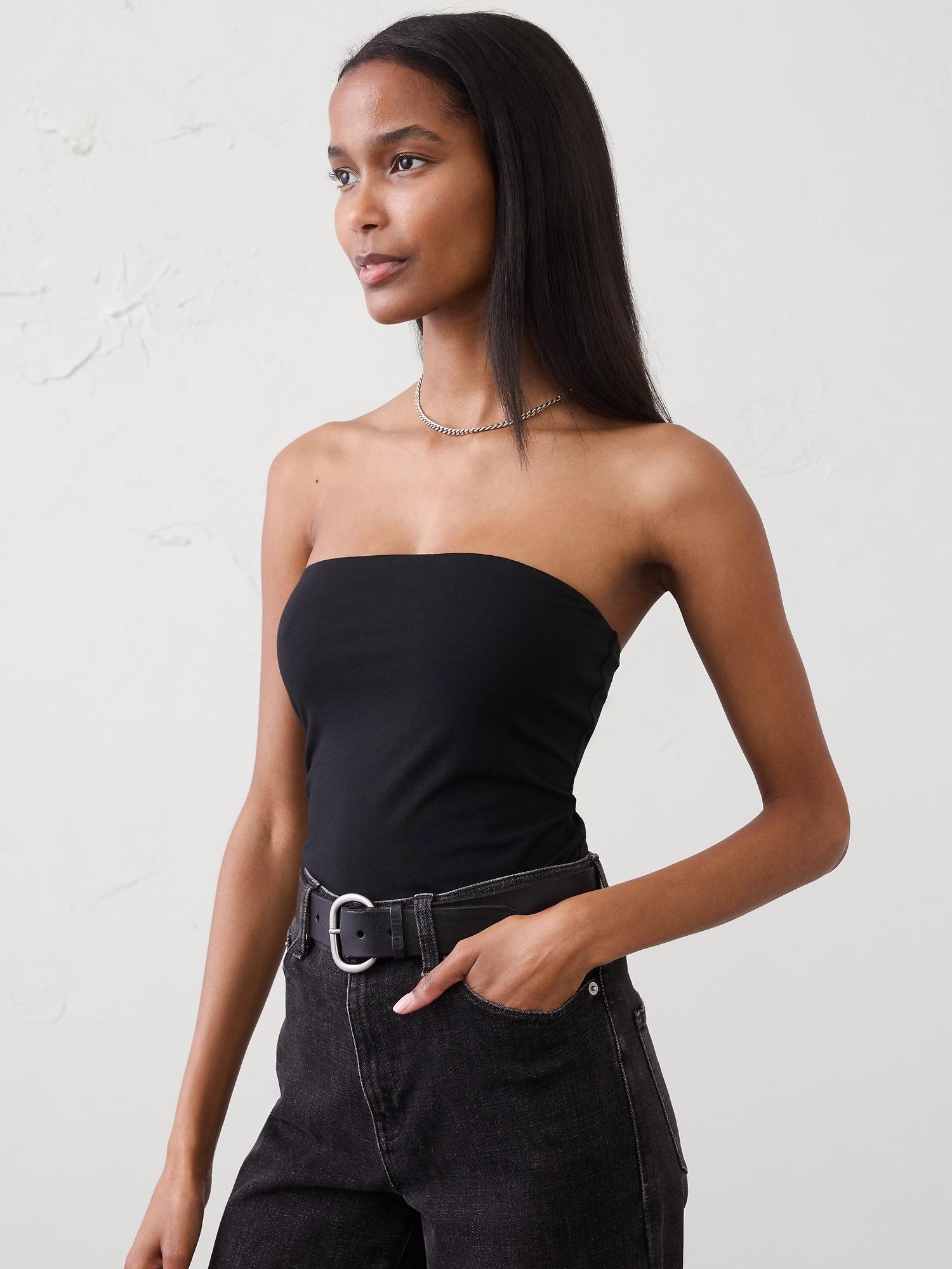 soft stretch tube top