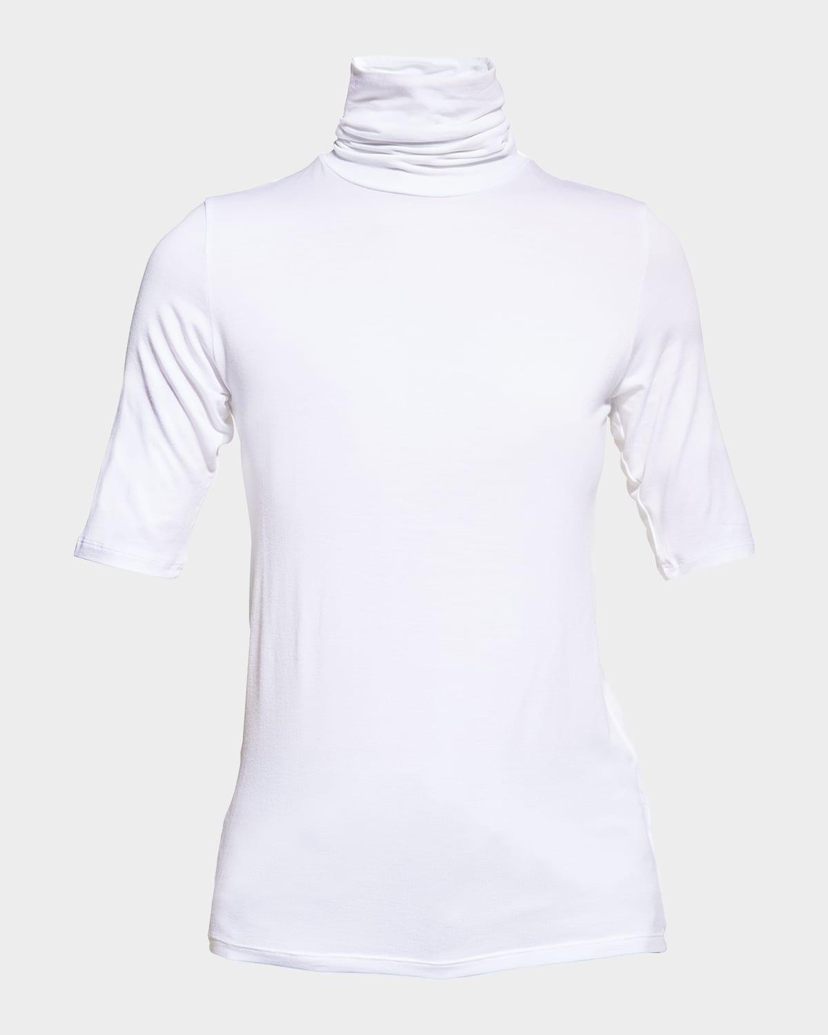 soft touch half-sleeve turtleneck