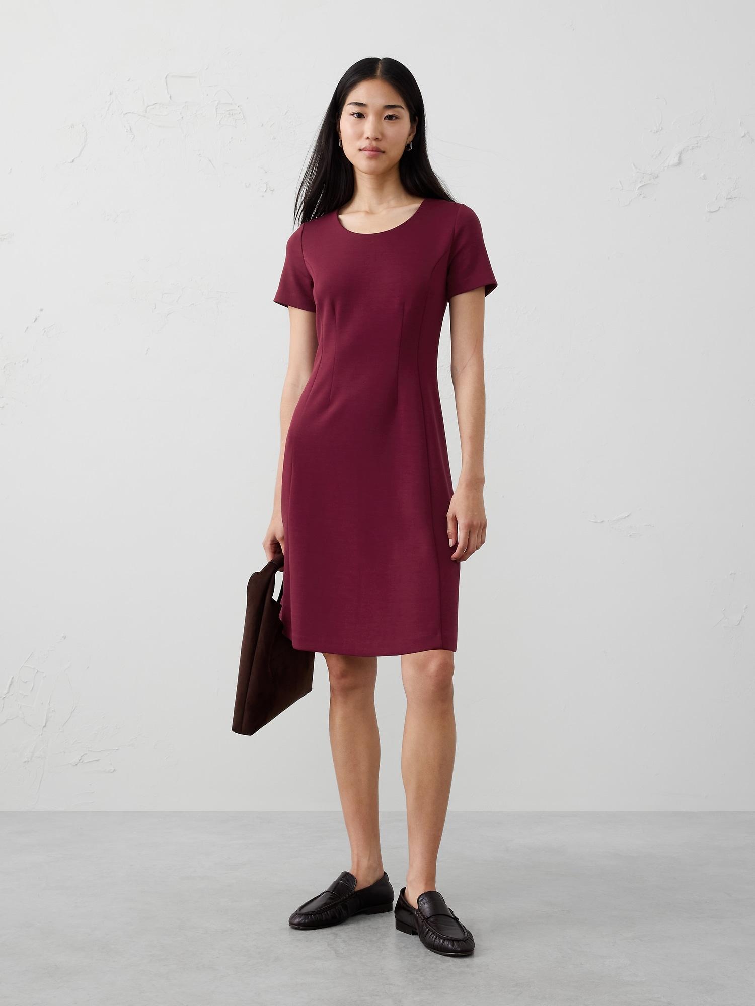 soft touch knee-length dress