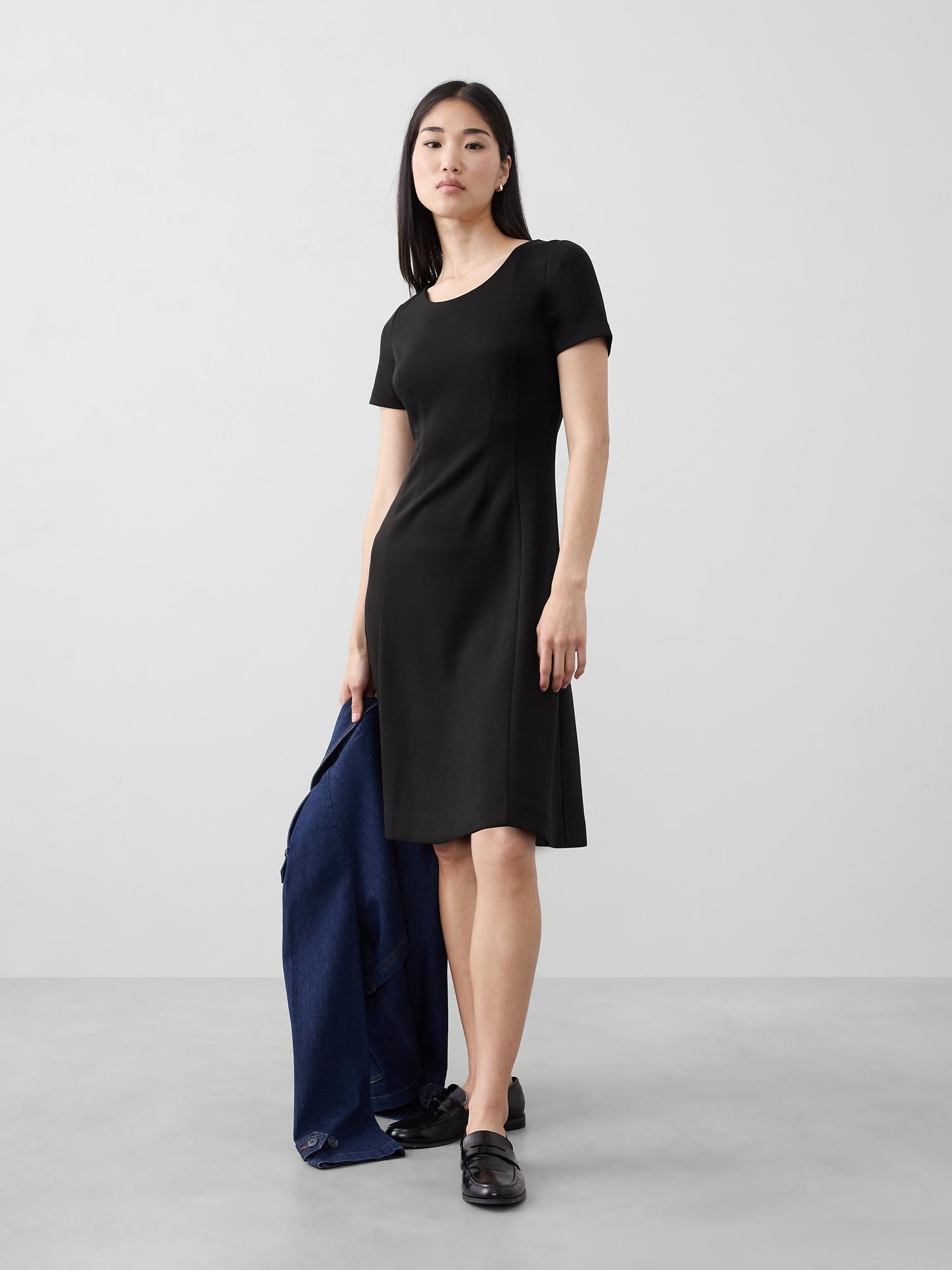 soft touch knee-length dress