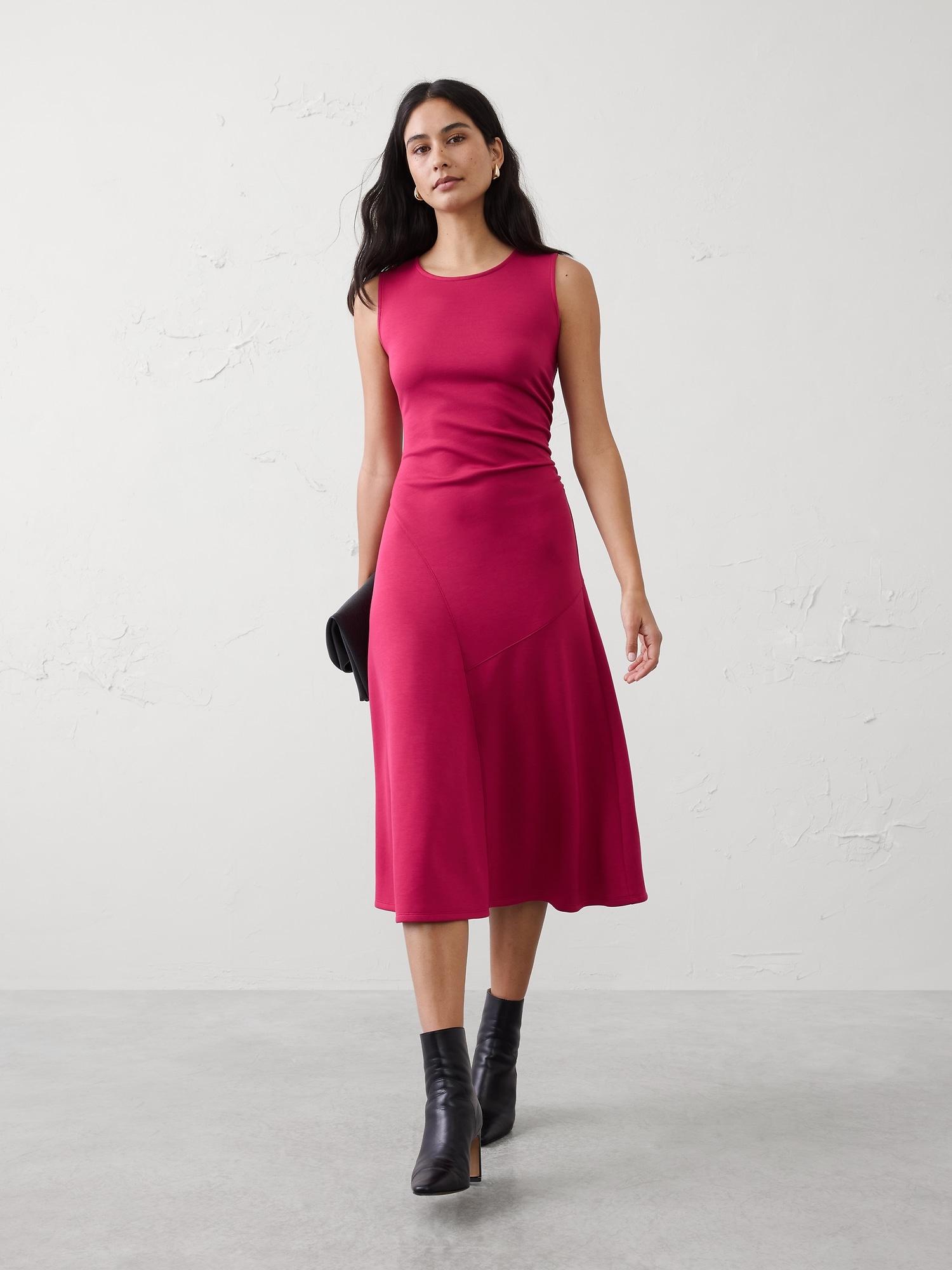 soft touch midi dress