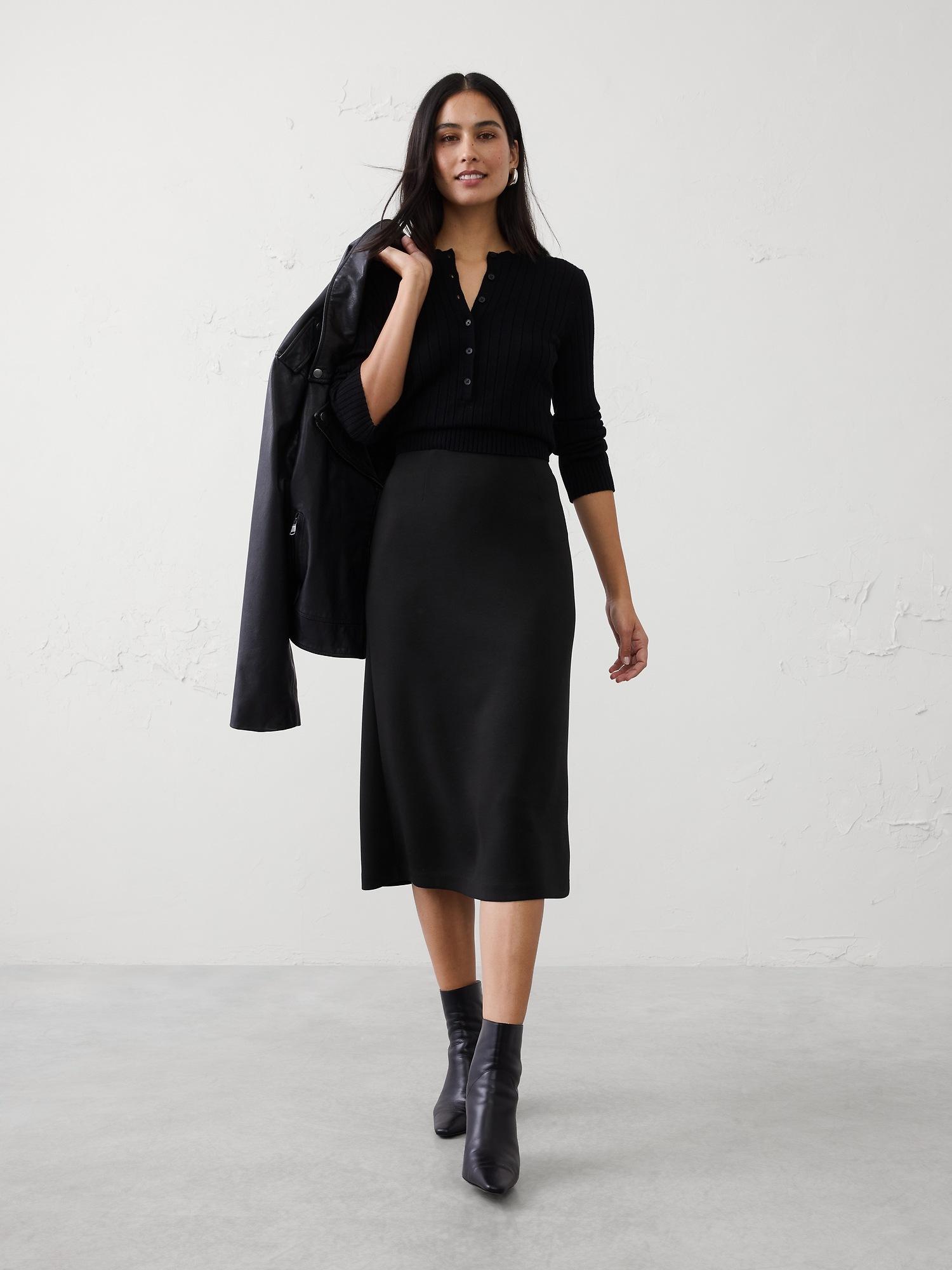 soft touch midi skirt