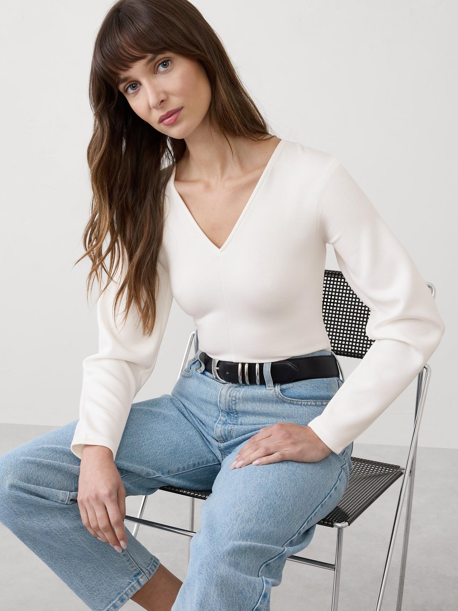 soft touch seamed top