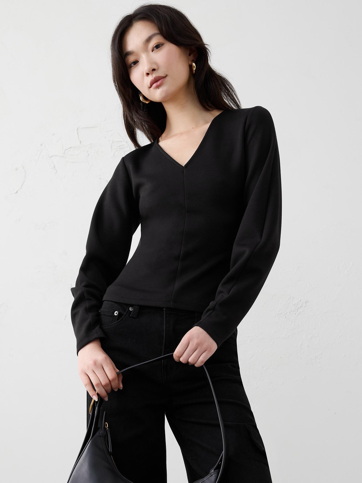 soft touch seamed top