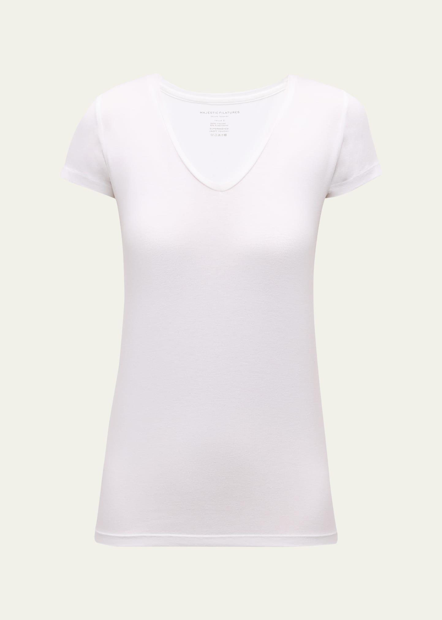 soft touch short-sleeve v-neck tee