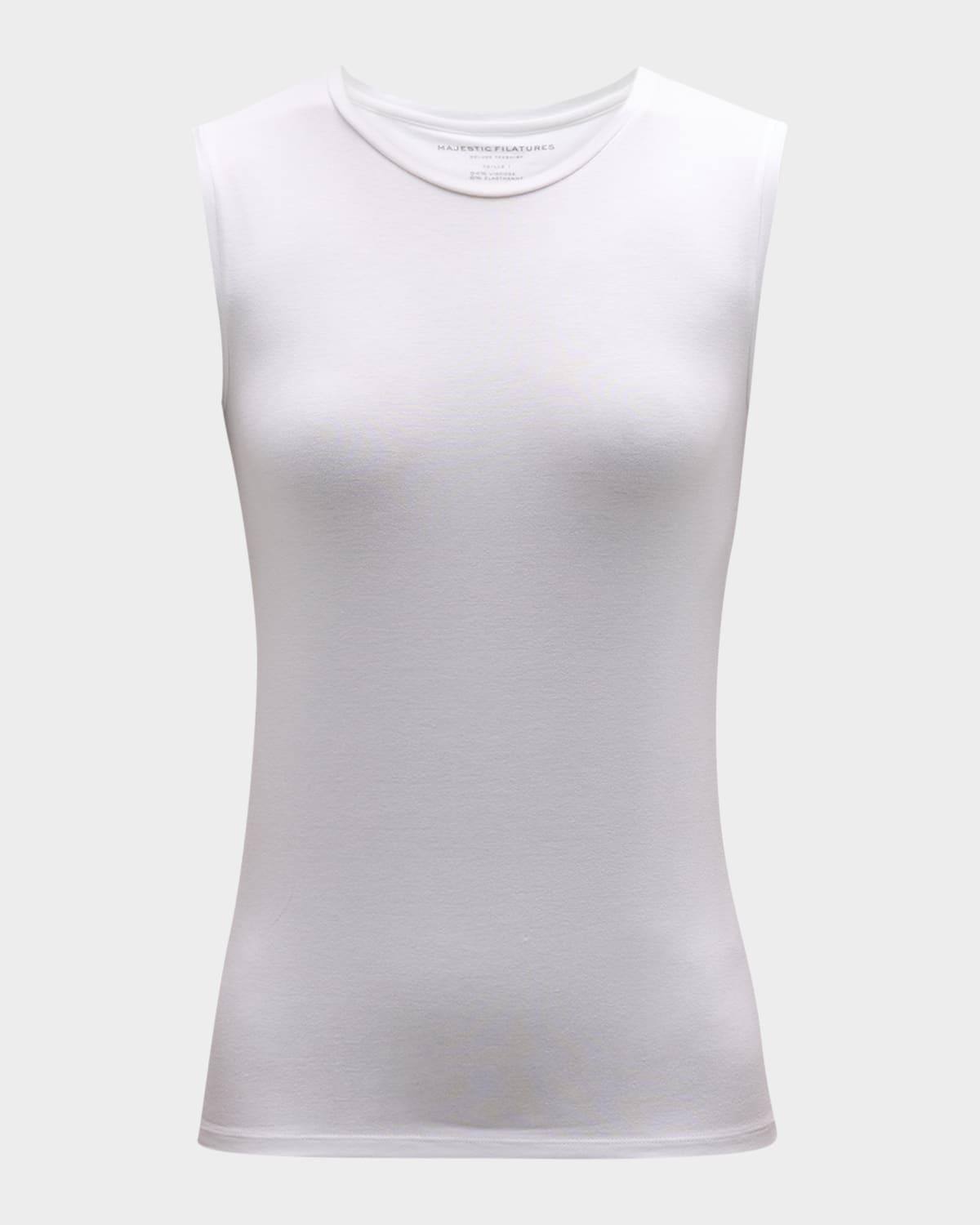 soft touch sleeveless crew
