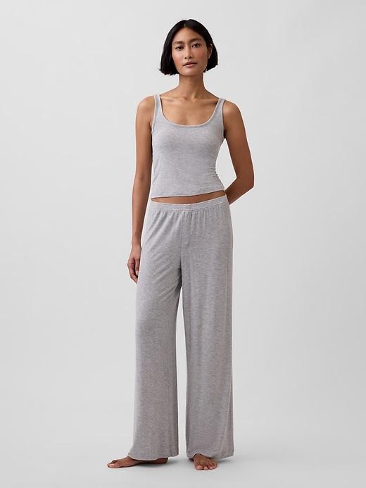 softest ultrafine rib modal pj pants