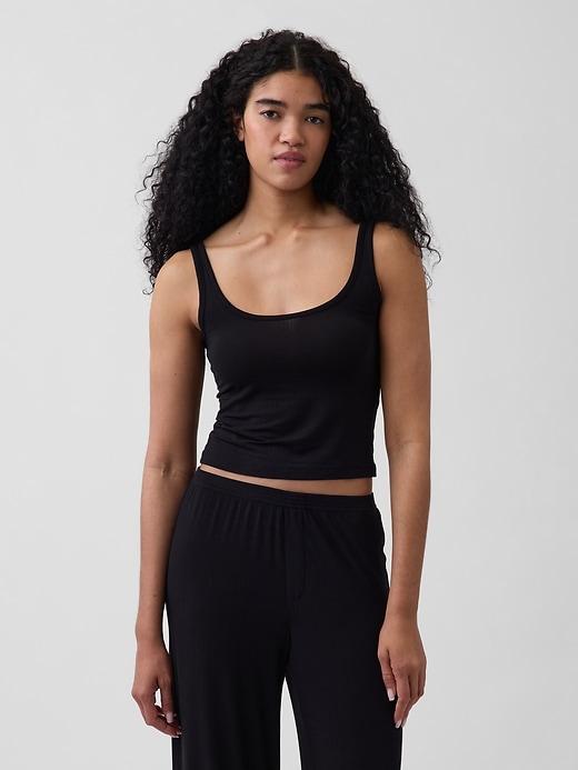 softest ultrafine rib modal pj tank top