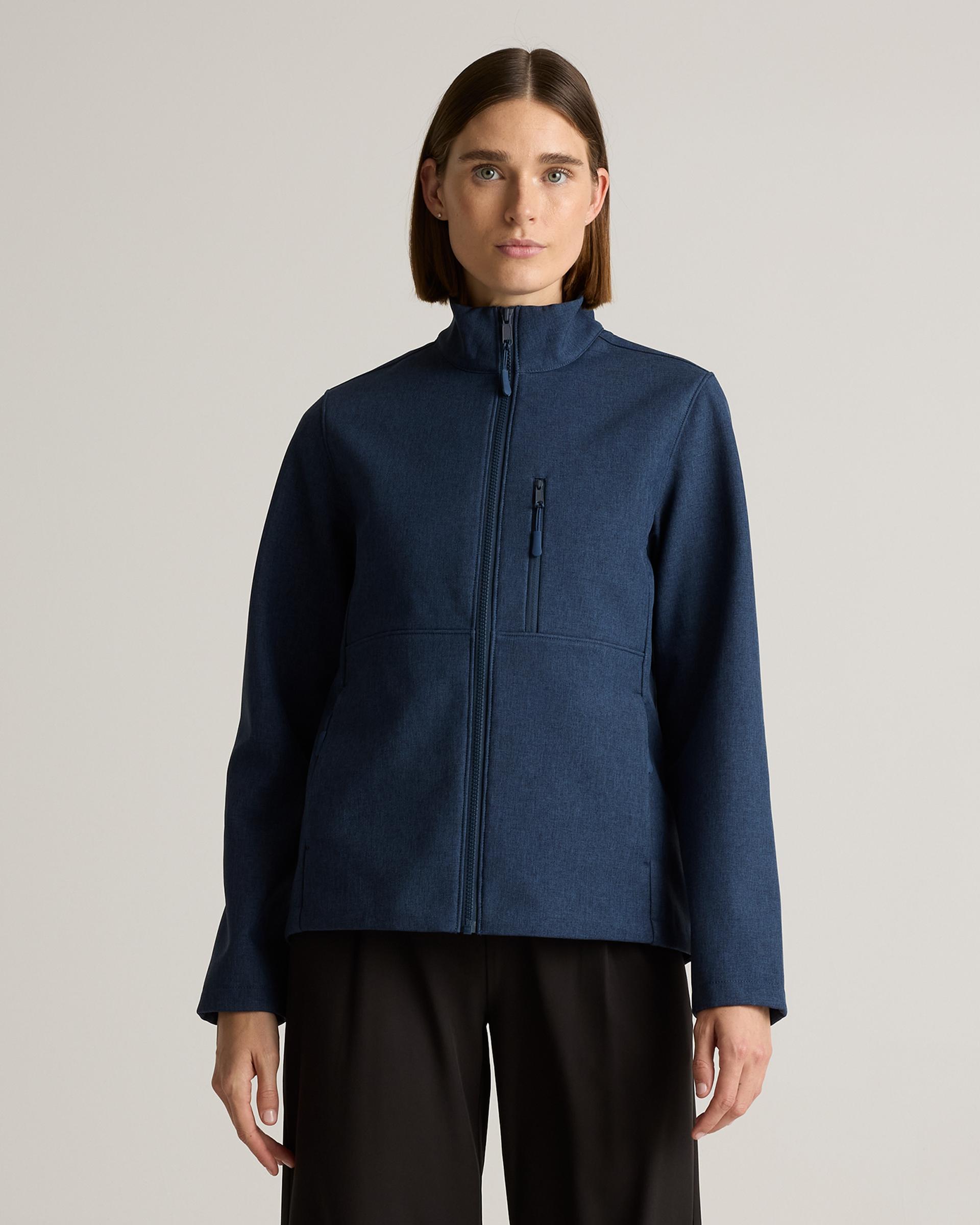 softshell fleece-lined full-zip jacket