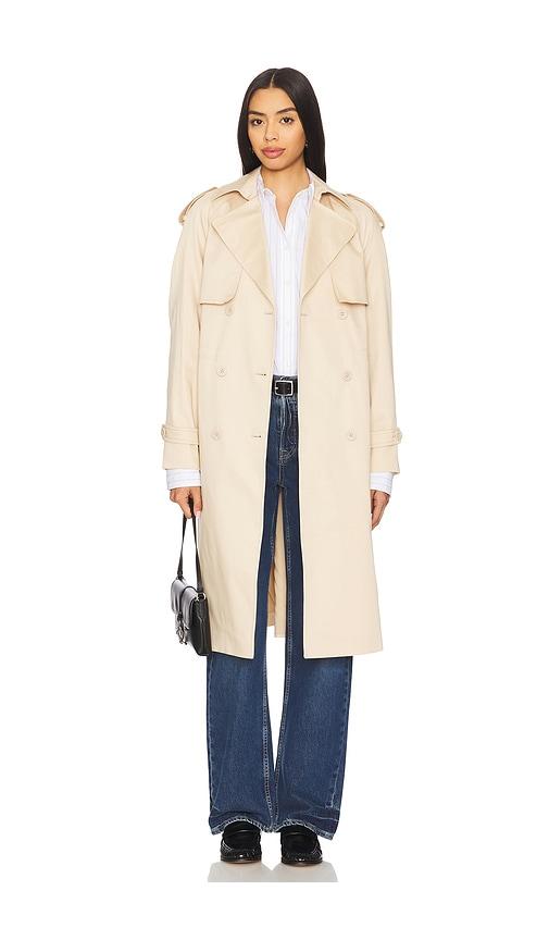 soia & kyo fabiola trench in ivory.